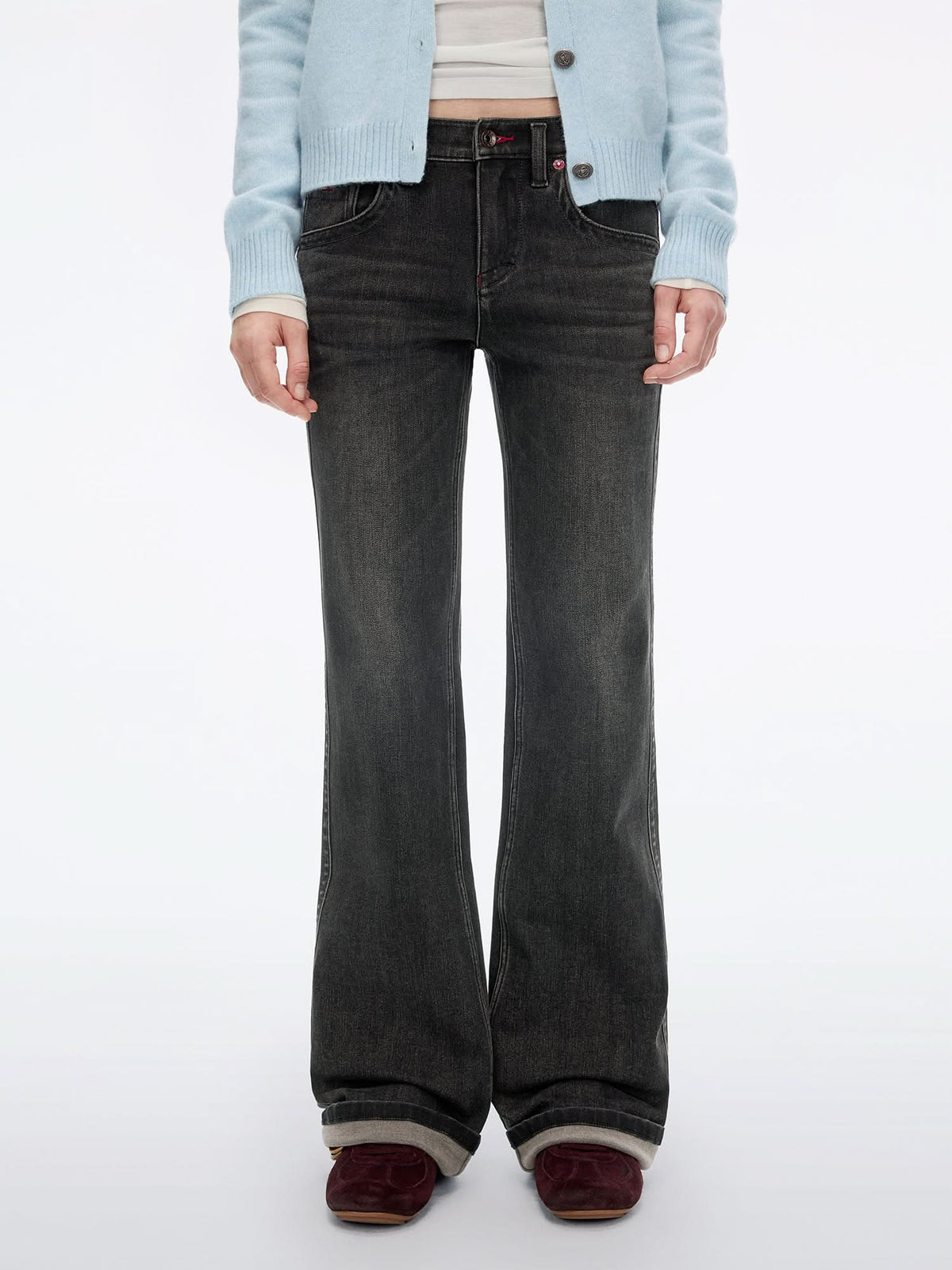 Mid Rise Flare Jeans-TOMMY