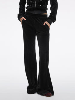 Mid-Rise Flared Trousers