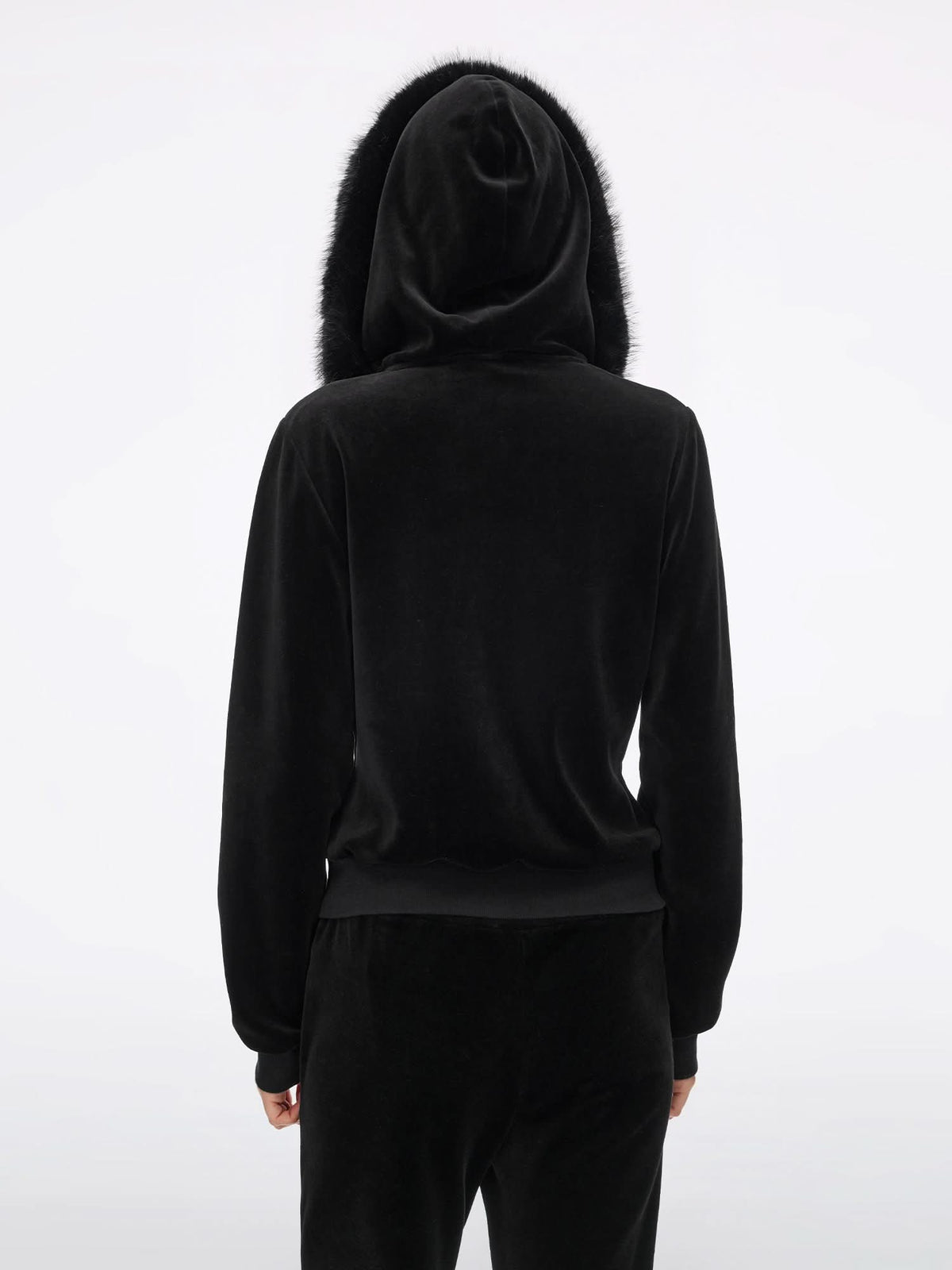Faux-Fur Trim Hoodie