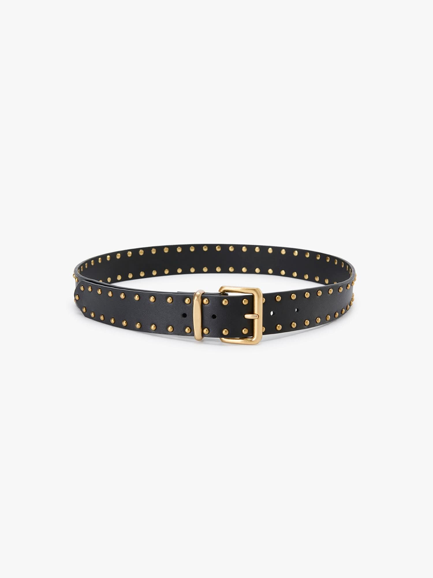 Studded Leather Belt