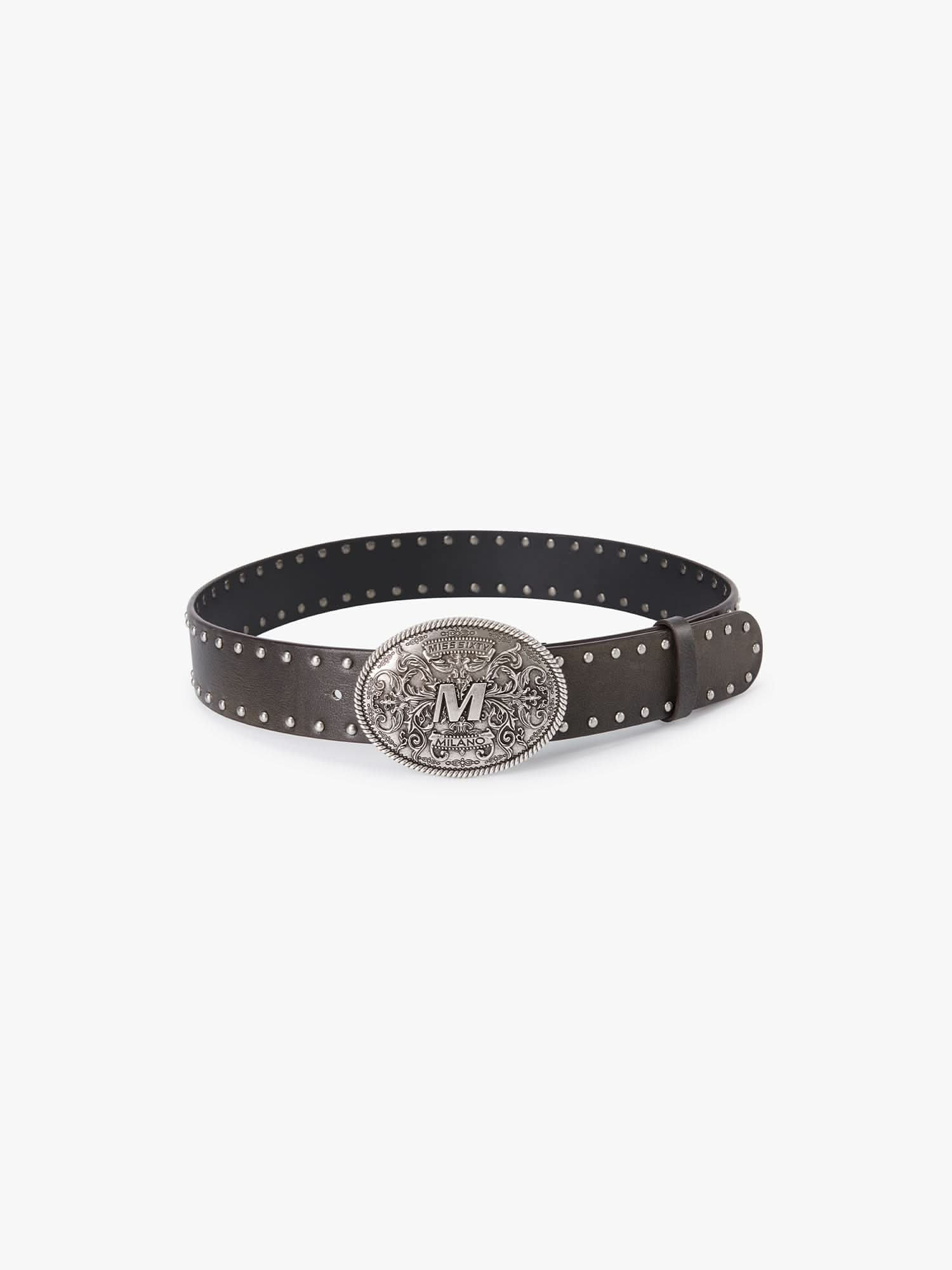 Embossed Leather Belt