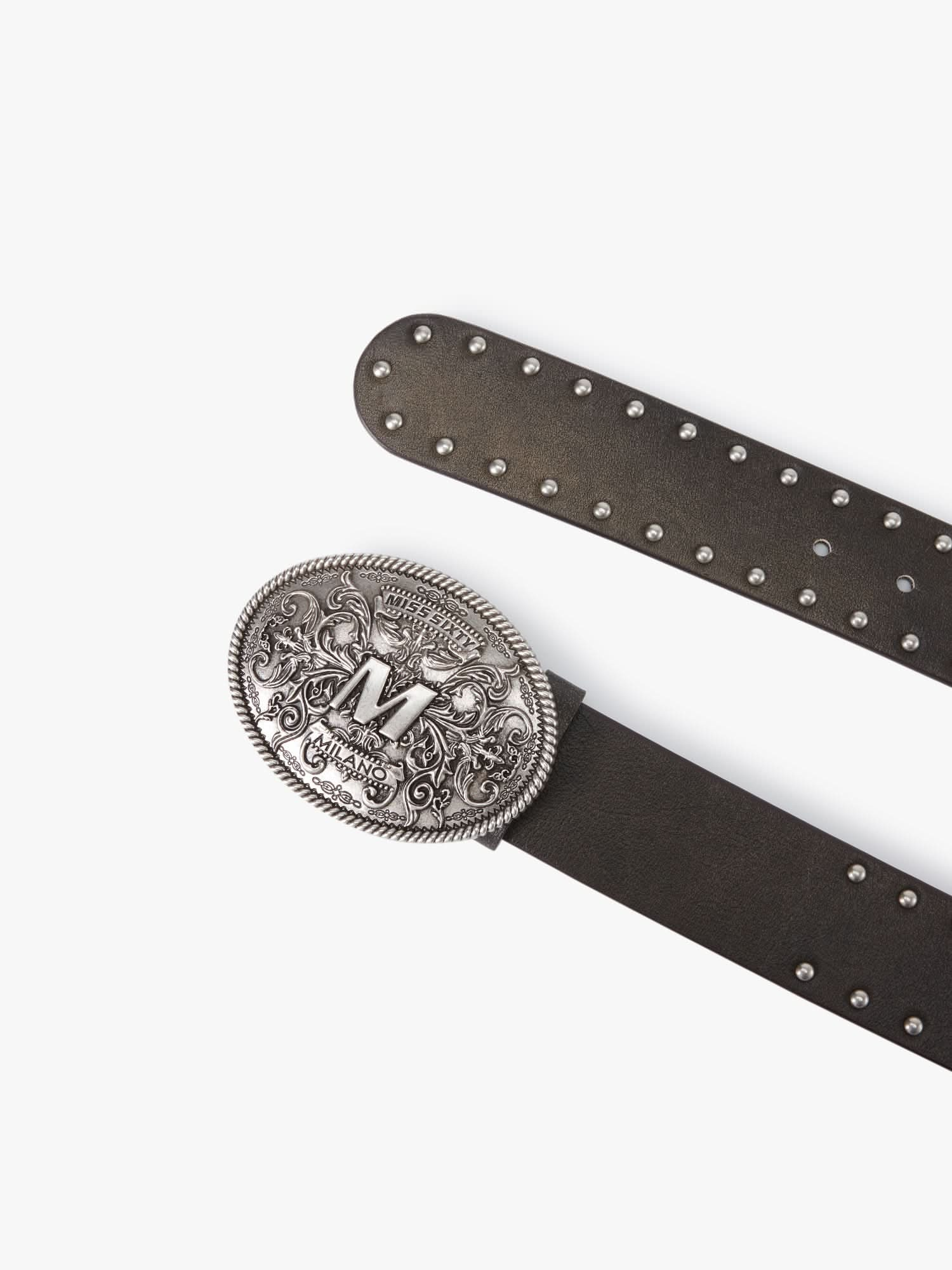 Embossed Leather Belt