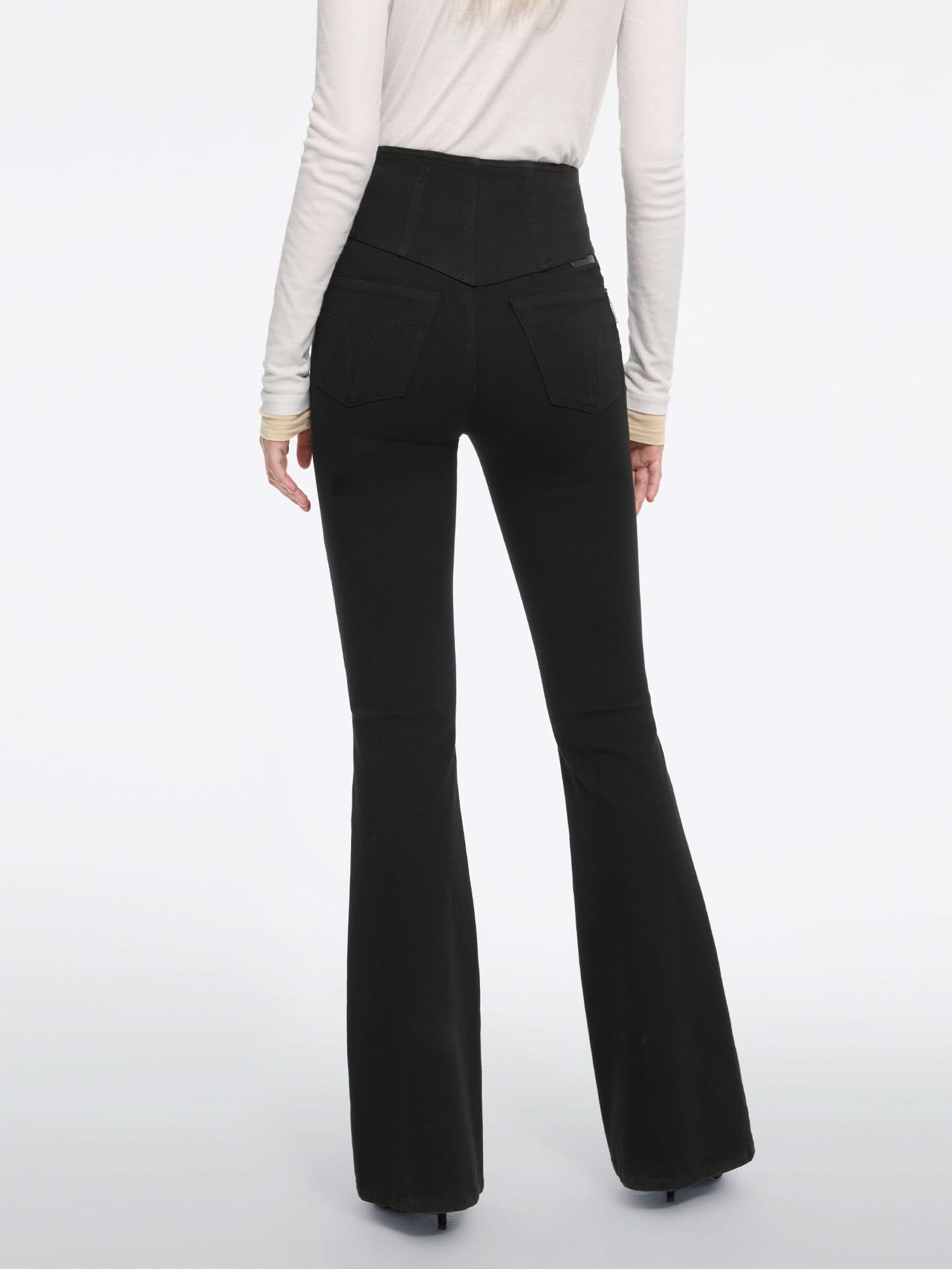 Flared Denim Jeans-GLENDA PLUS 5