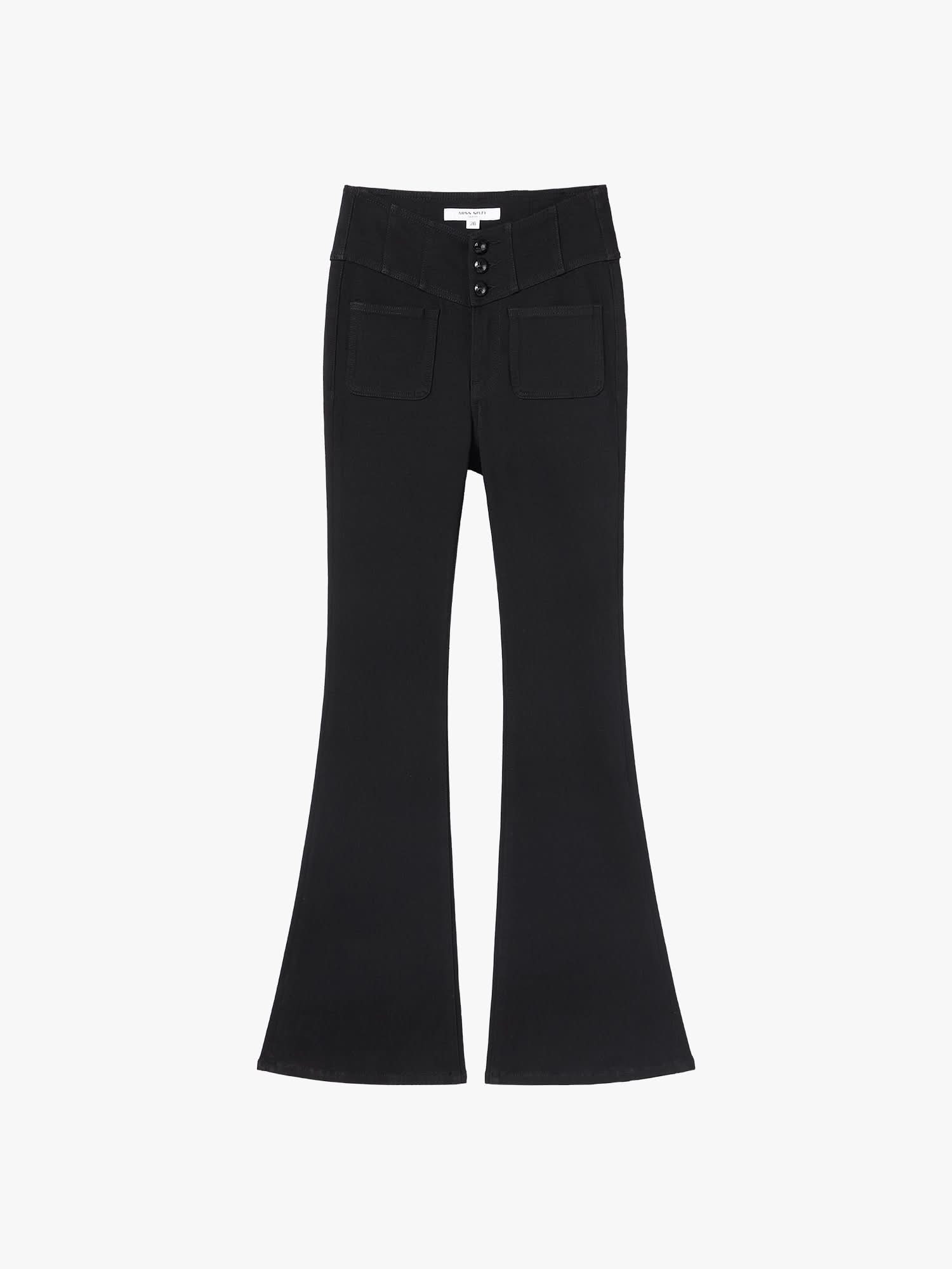 Flared Denim Jeans-GLENDA PLUS 5