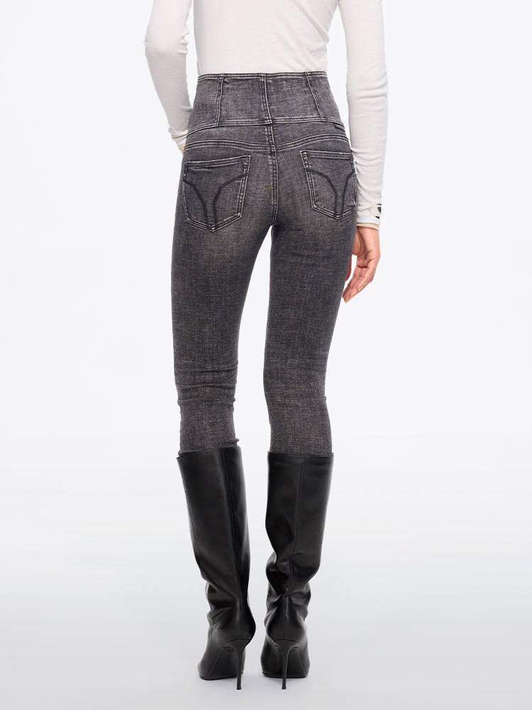 High Waisted Slim-Fit Jeans