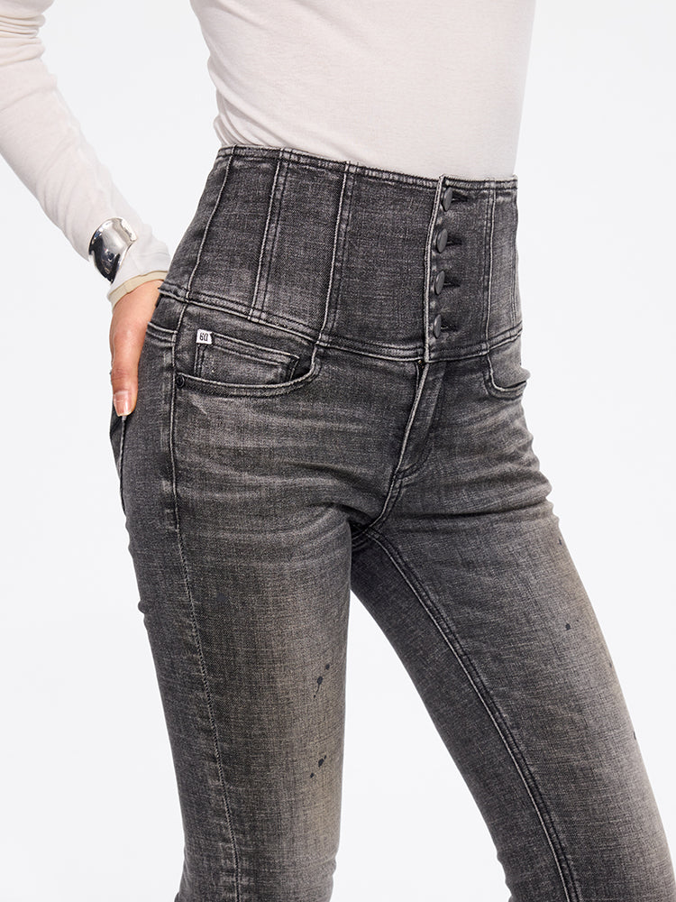 High Waisted Slim-Fit Jeans