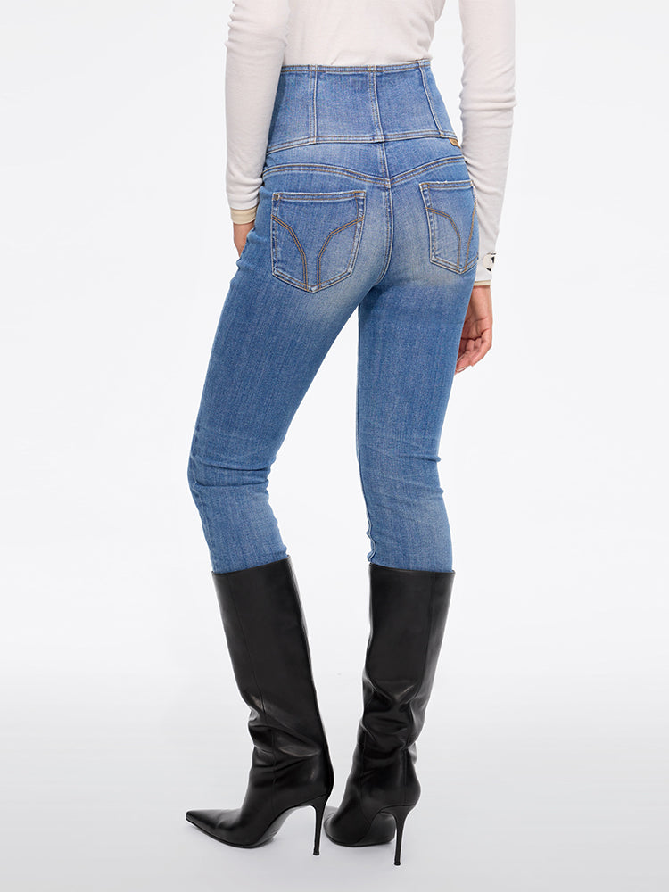 High Waisted Slim-Fit Jeans