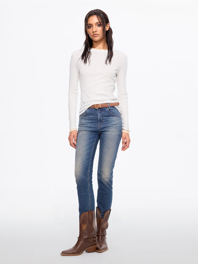 Miss Sixty shops Skinny Jeans dunkelblau-graublau Casual-Look