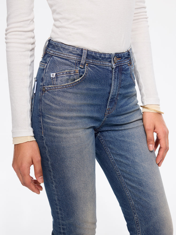 Vintage Washed Slim-Fit Jeans