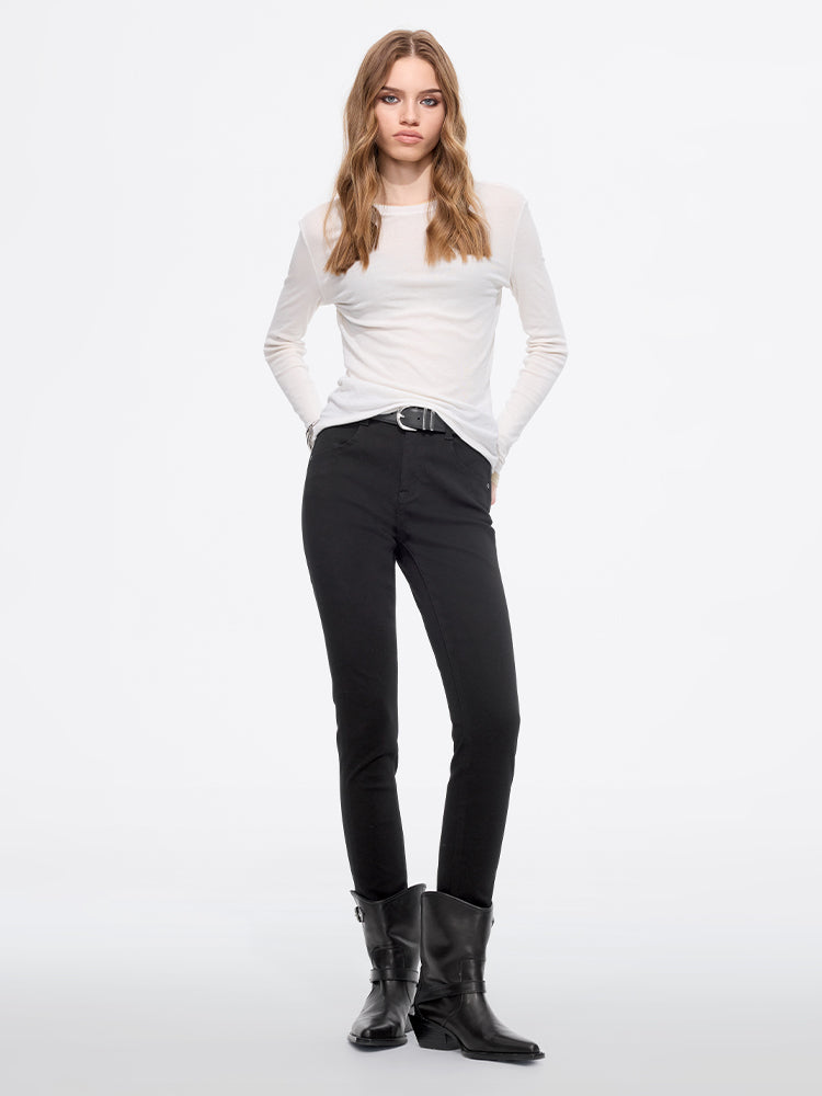 Stretchy Slim-Fit Pants