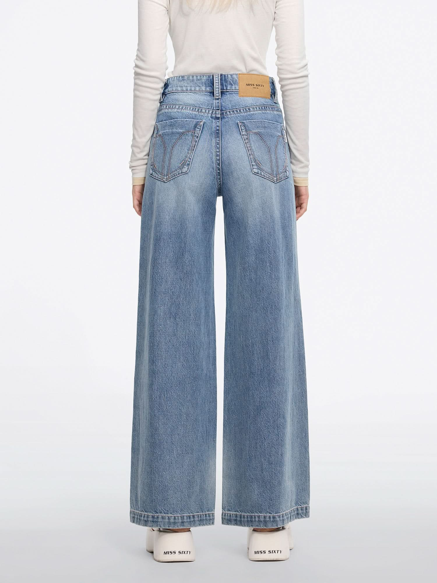 Vintage Mid-Rise Flared Jeans