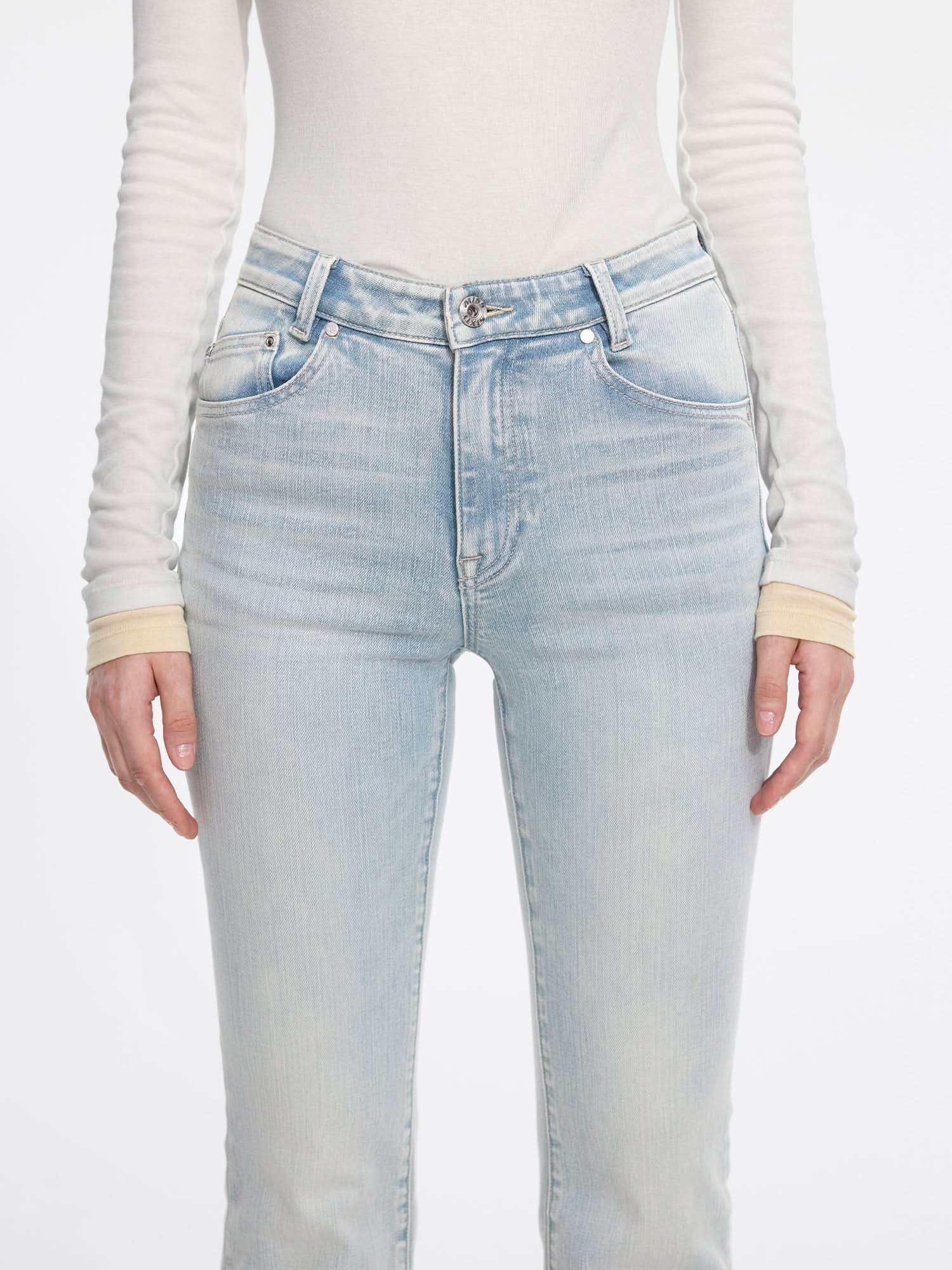 Distressed Flared Jeans