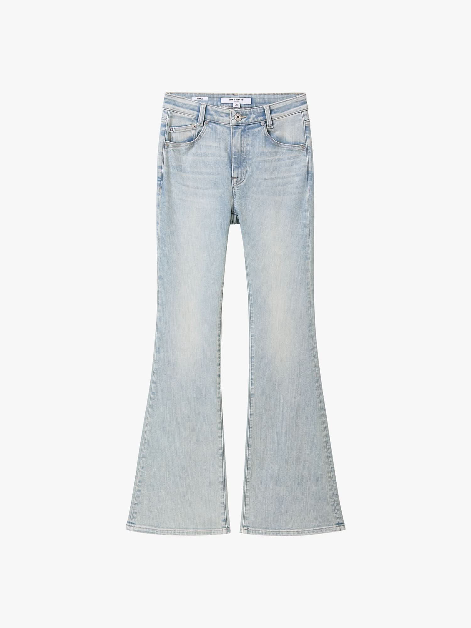 Distressed Flared Jeans