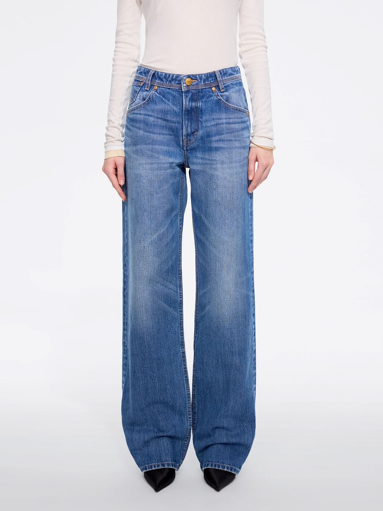 Straight-leg Denim Jeans