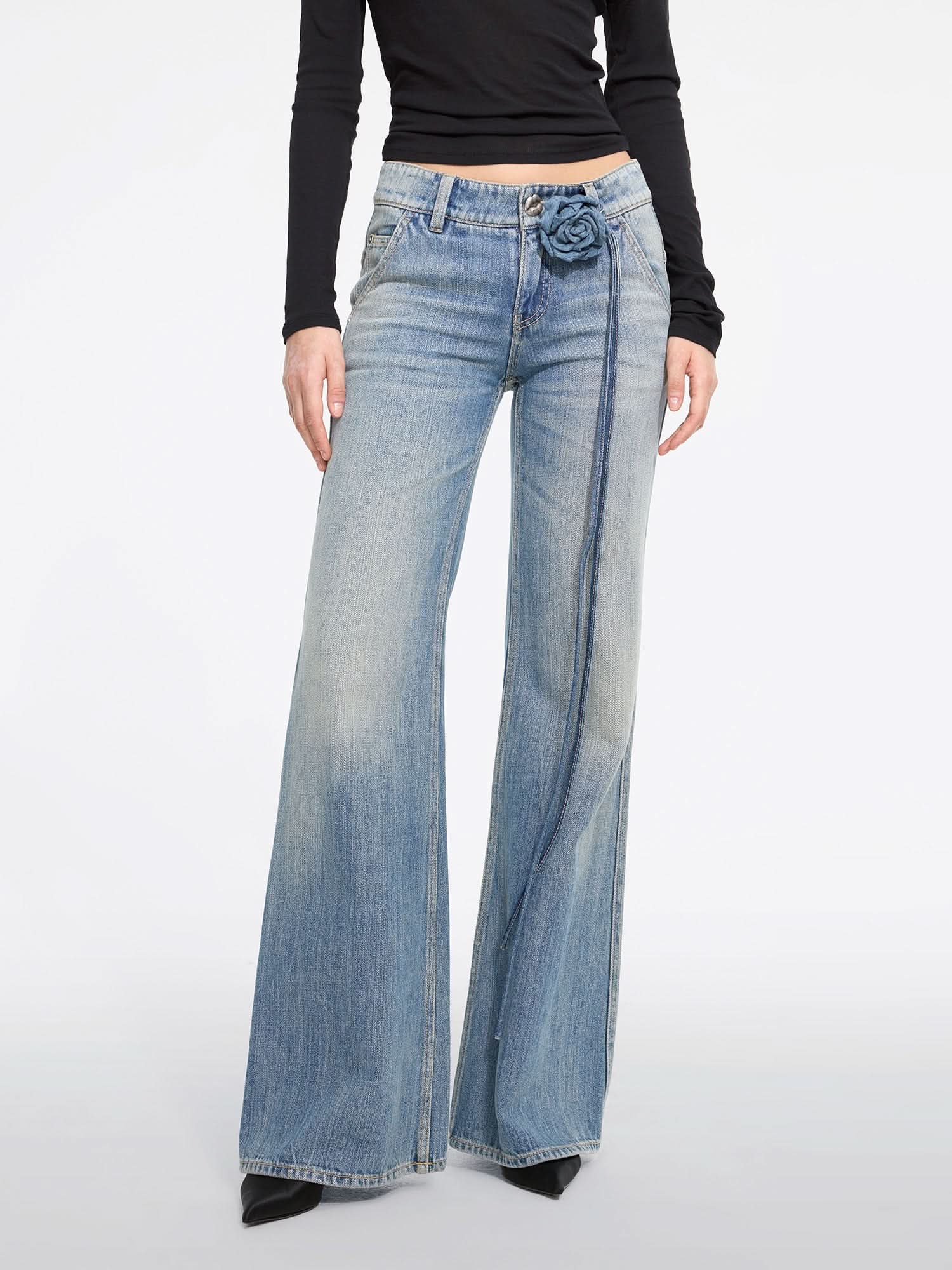 Vintage Style Straight Fit Jeans - MISS SIXTY