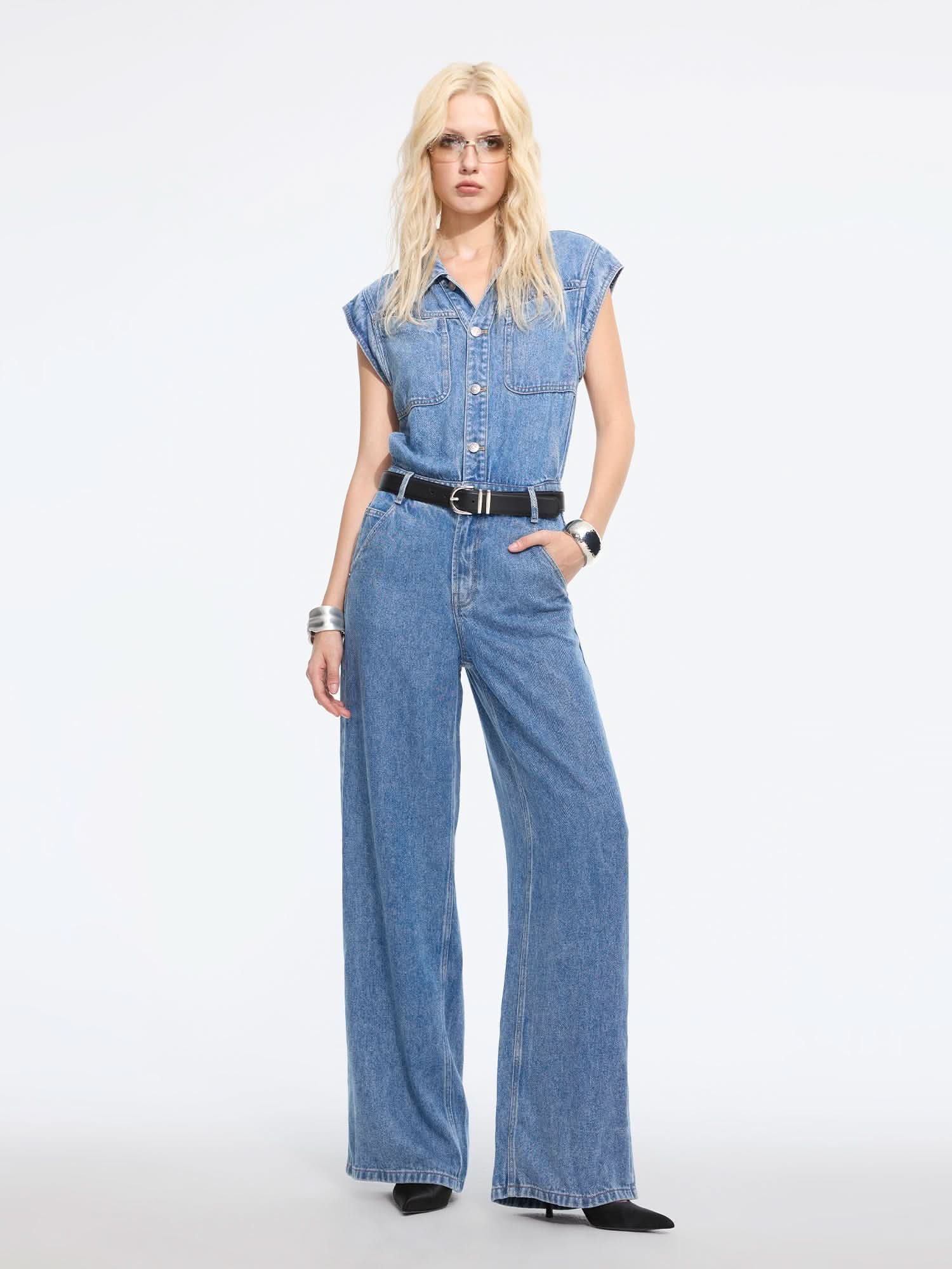 Vintage Denim Jumpsuit