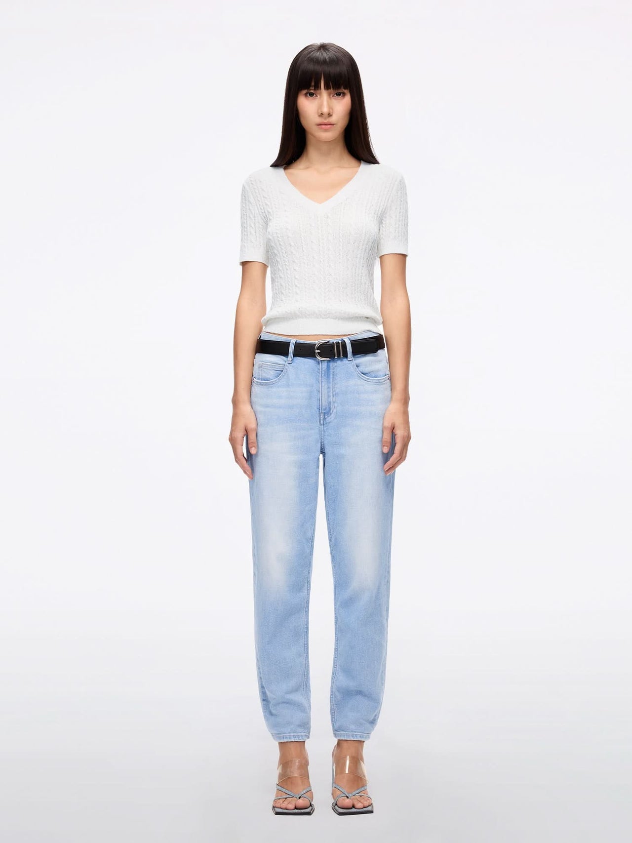 Cropped Carrot Jeans