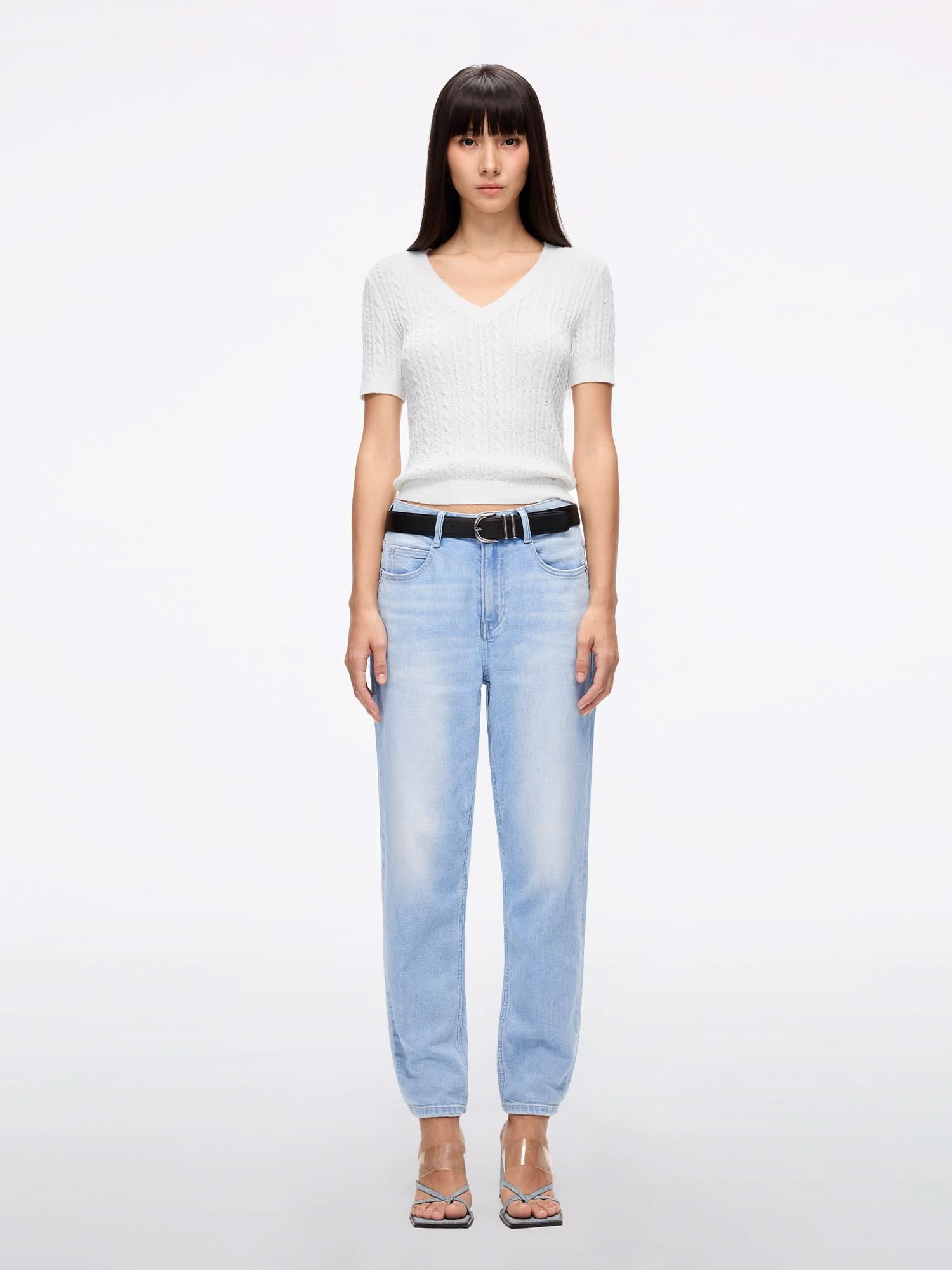 Cropped Carrot Jeans