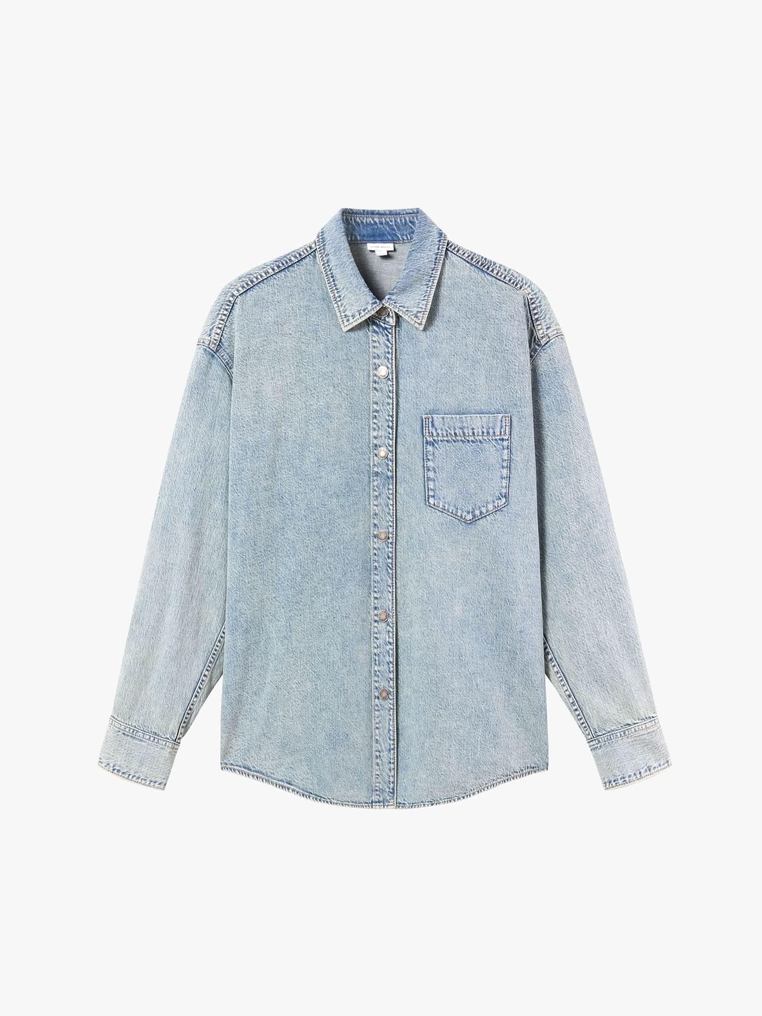 Vintage Distressed Denim Shirt