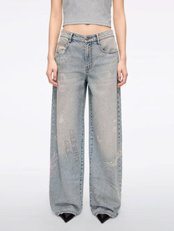 Graffiti Boxy Jeans