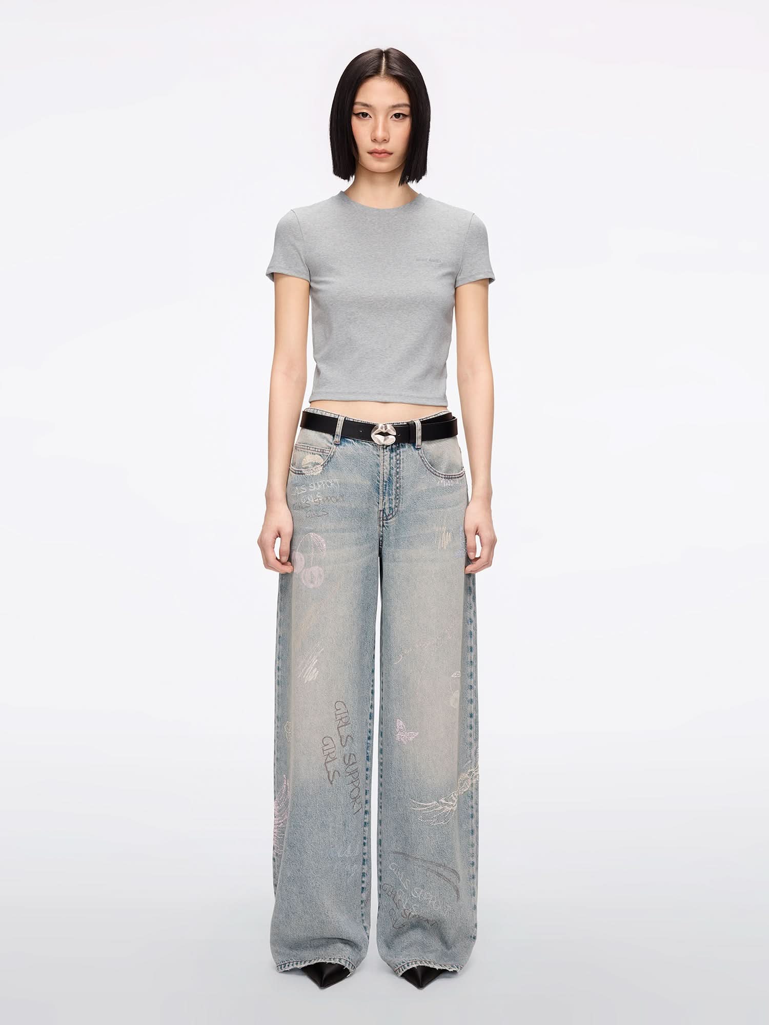 Graffiti Boxy Jeans