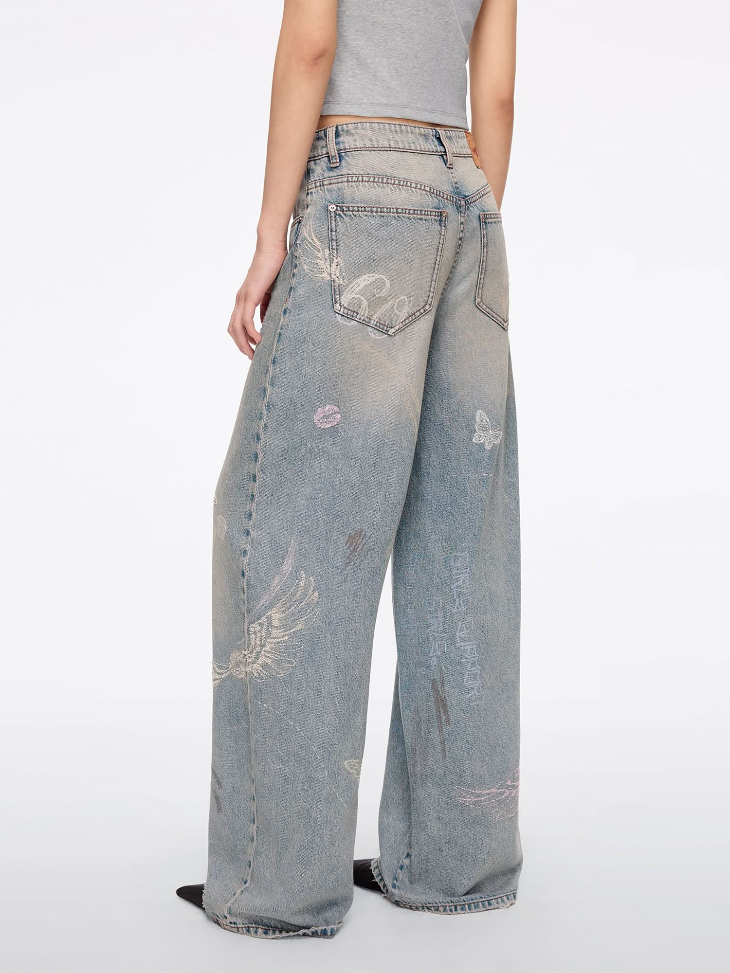 Graffiti Boxy Jeans