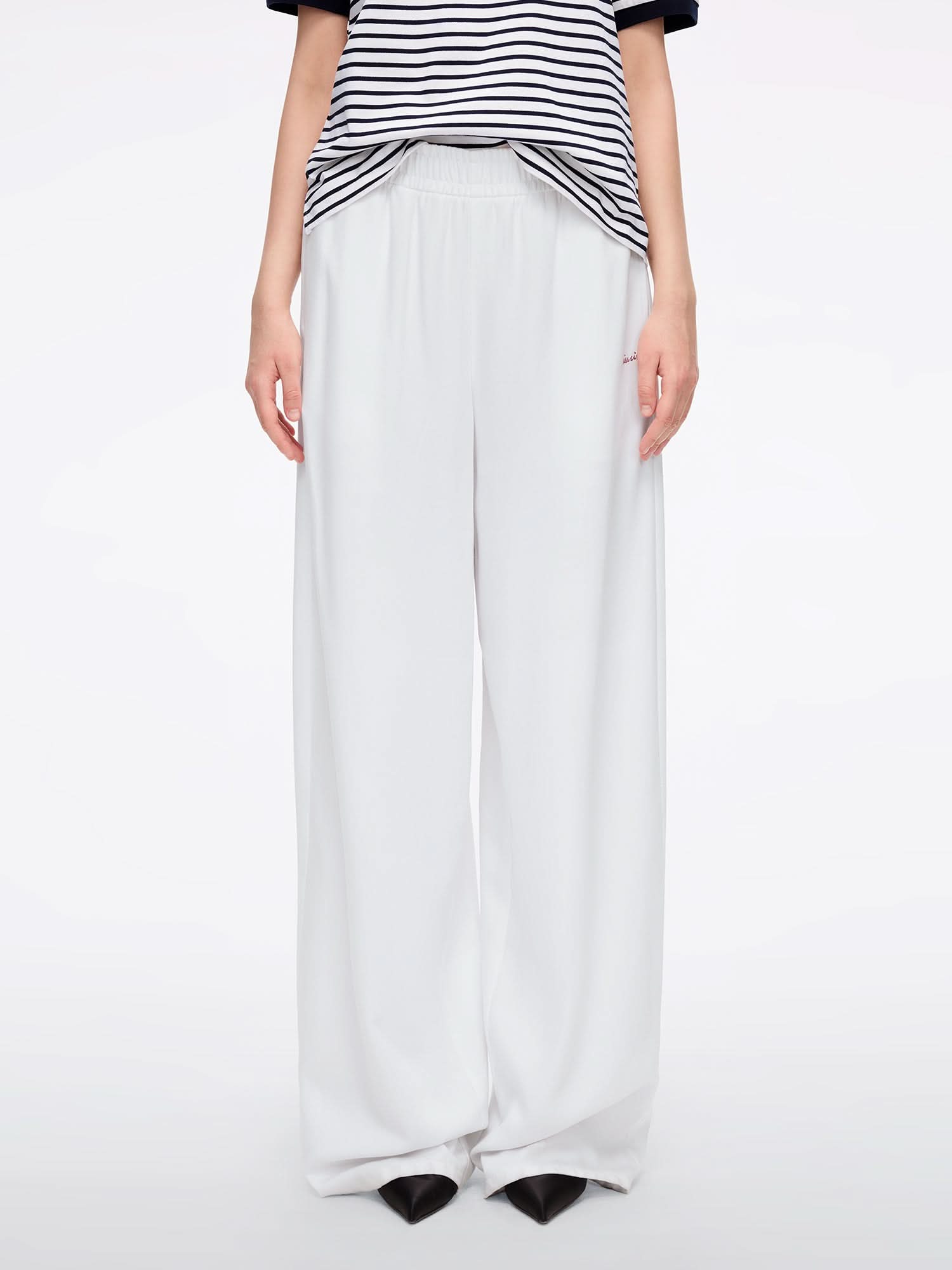 Paneled Tencel Denim Jeans