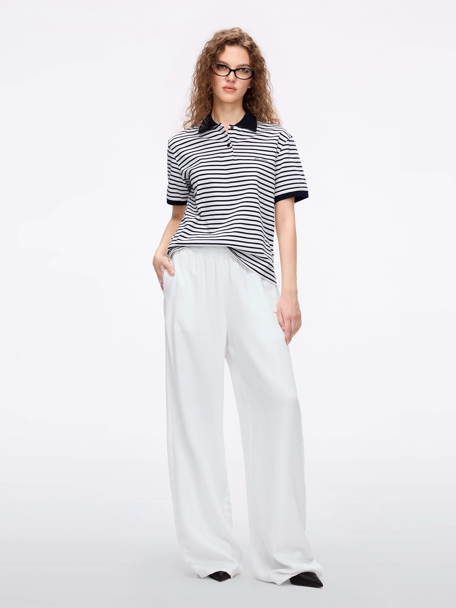 Paneled Tencel Denim Jeans