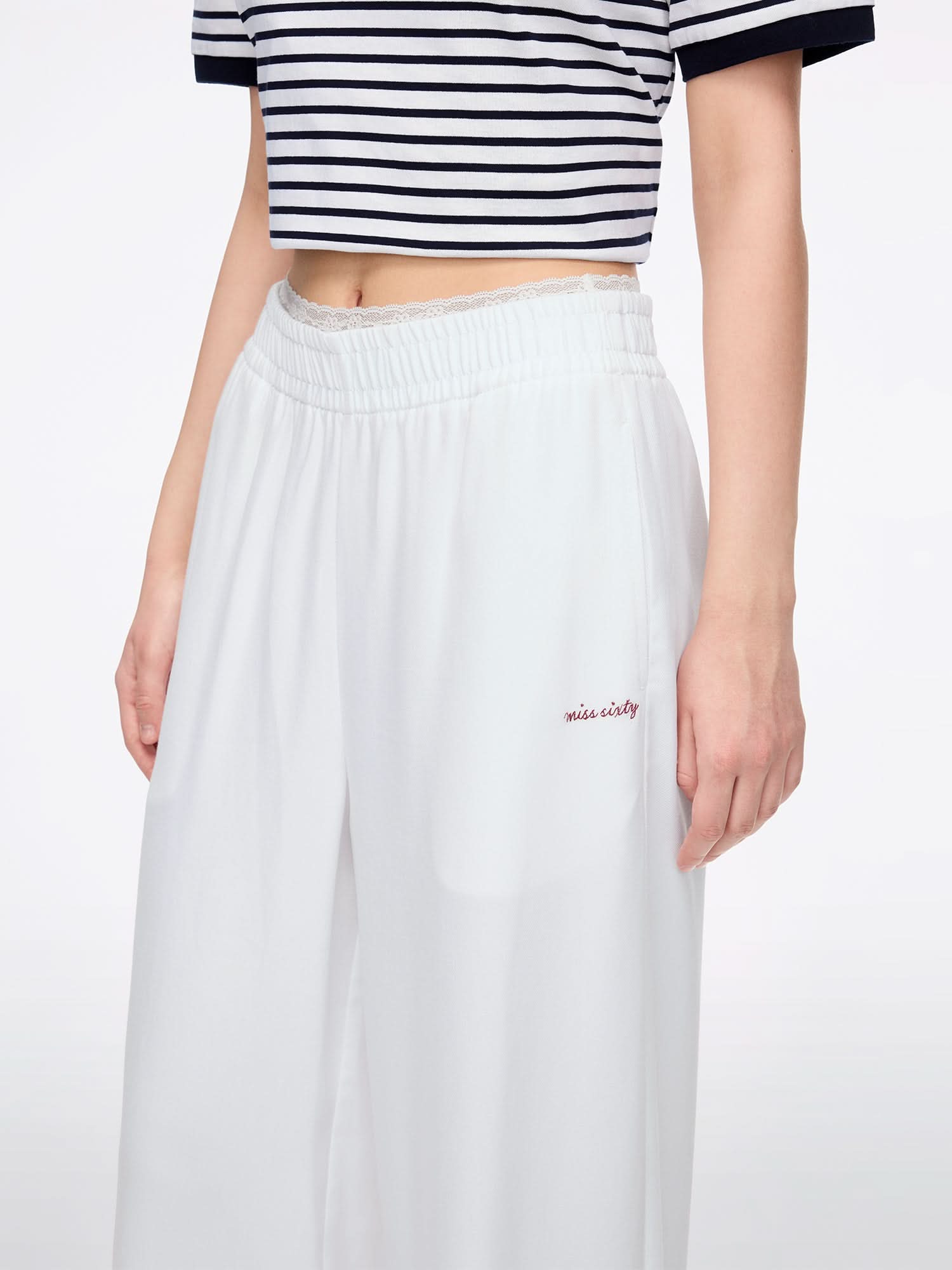Paneled Tencel Denim Jeans