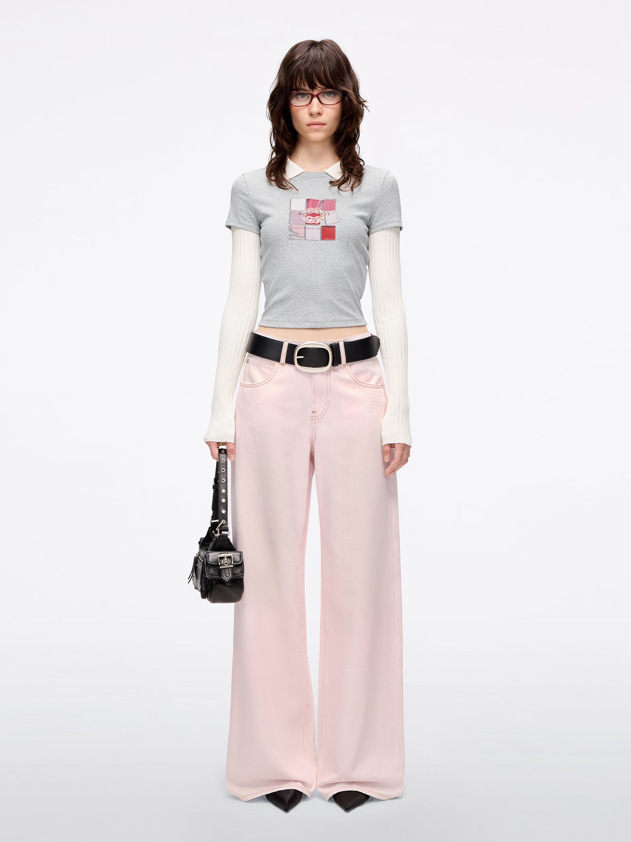 Wide-Leg Denim Jeans