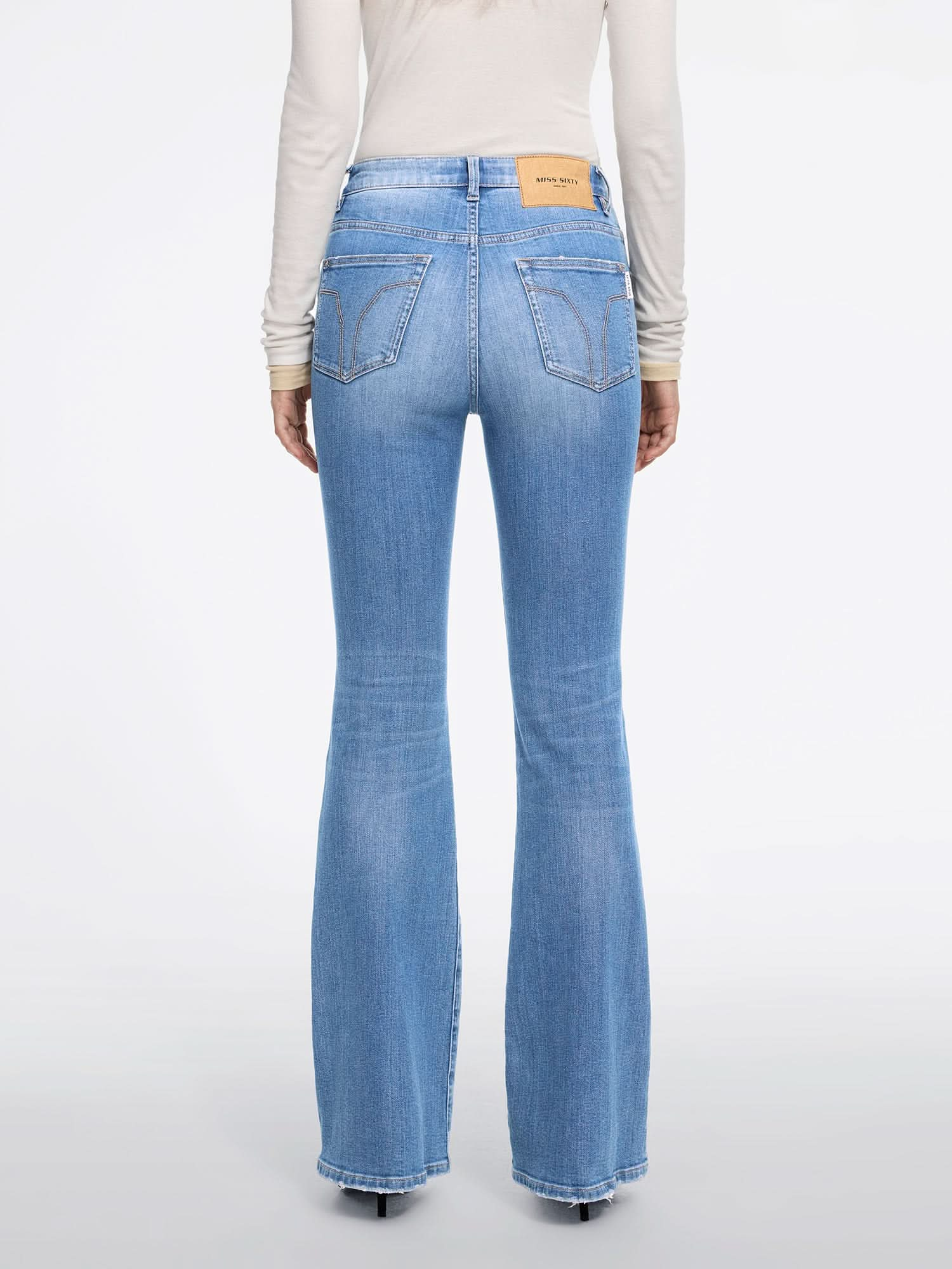 Slim-Fit Flared Jeans