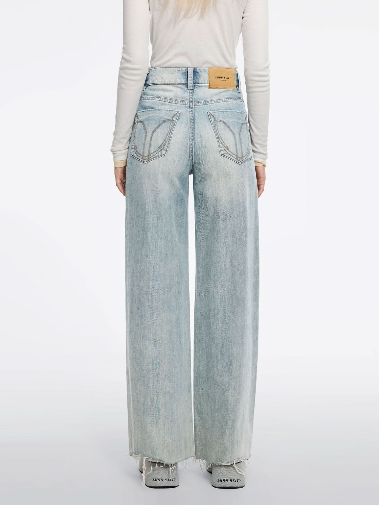 Distressed Flared Jeans