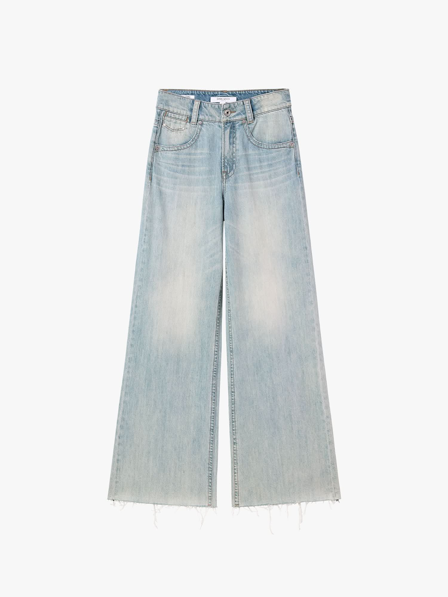 Distressed Flared Jeans