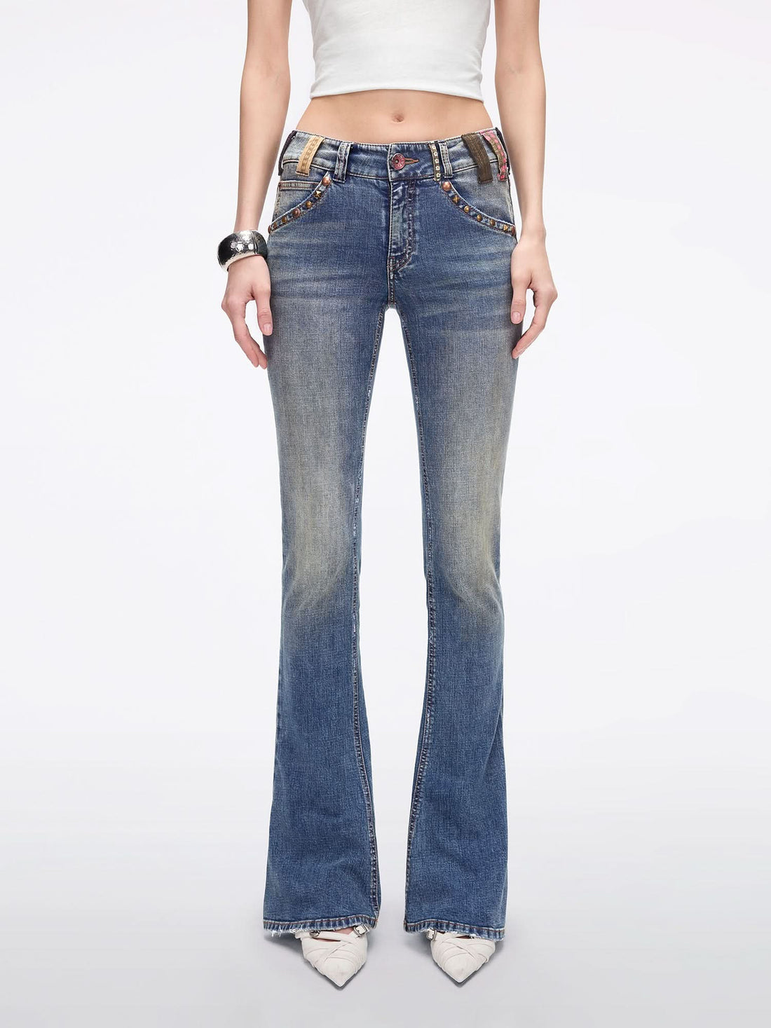 Miss Sixty Chain Zip Jeans (XS) loop