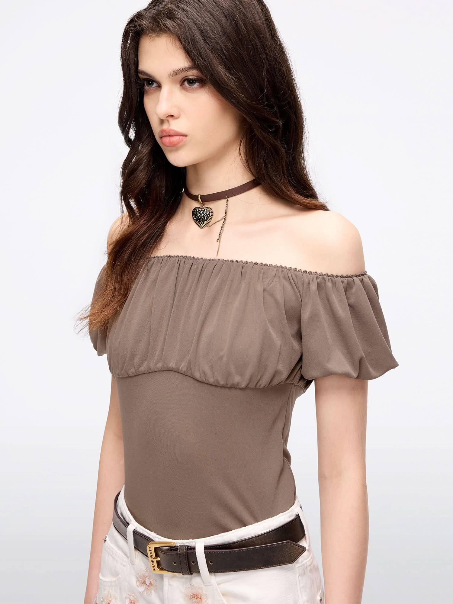 Off-Shoulder T-Shirt - MISS SIXTY