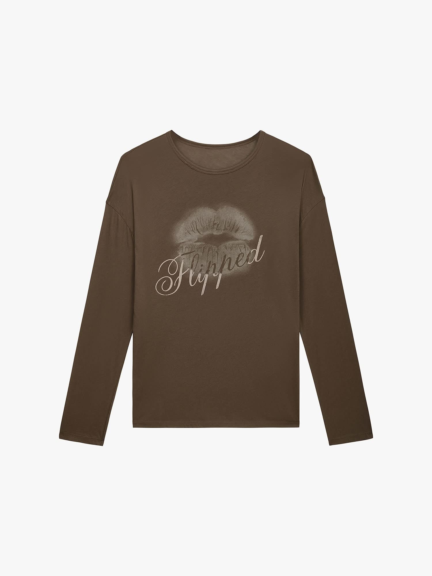 Oversized Lip Print T-Shirt