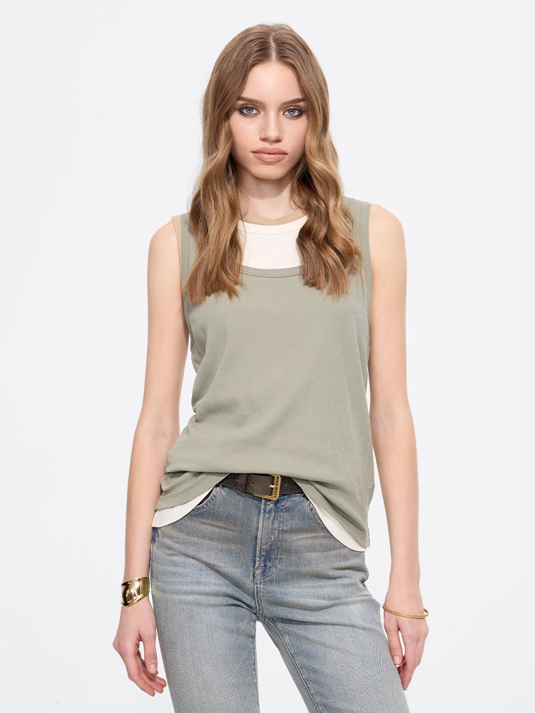 Faux Three-Piece T-Shirt