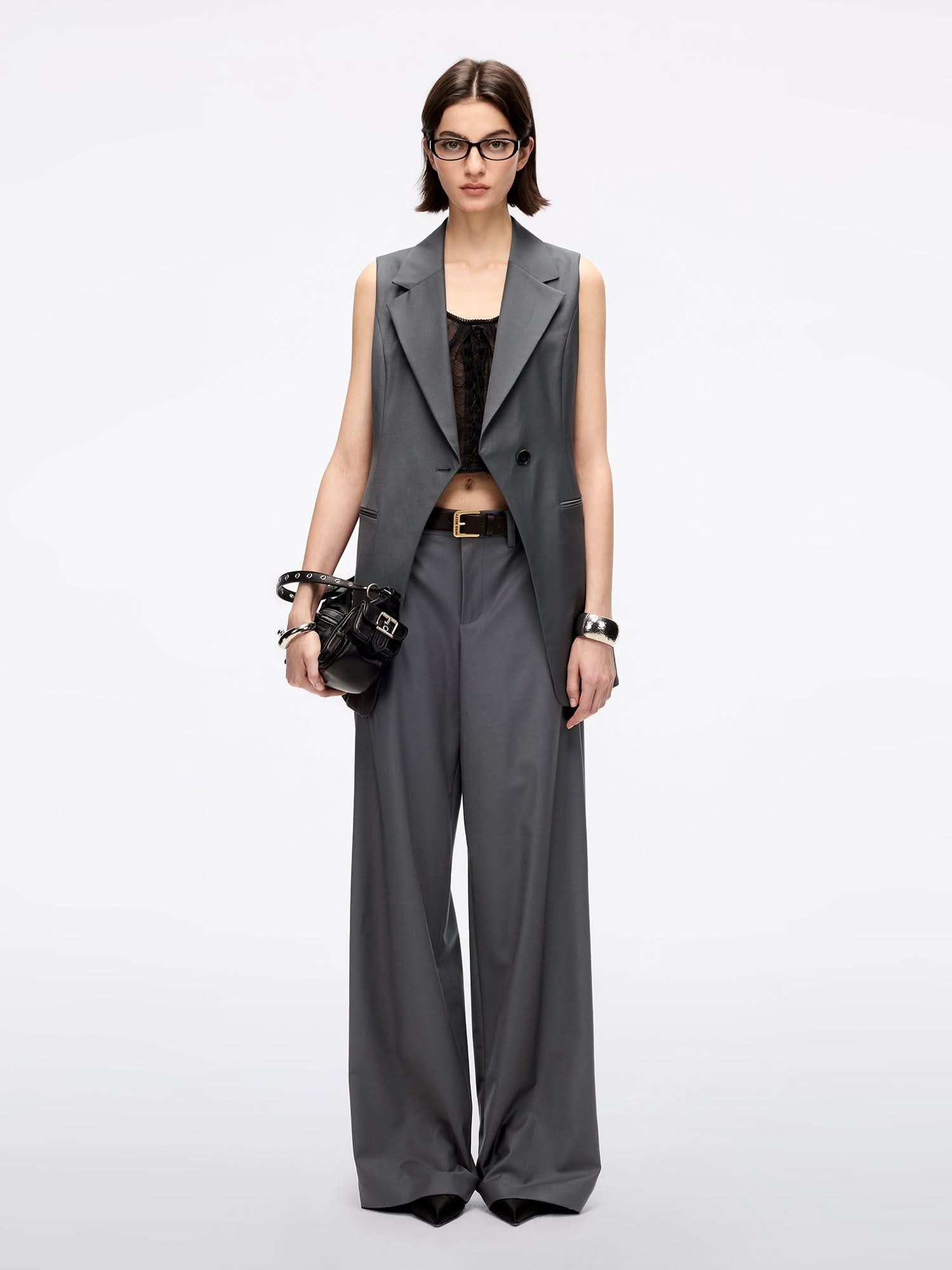 Sleeveless Blazer Vest