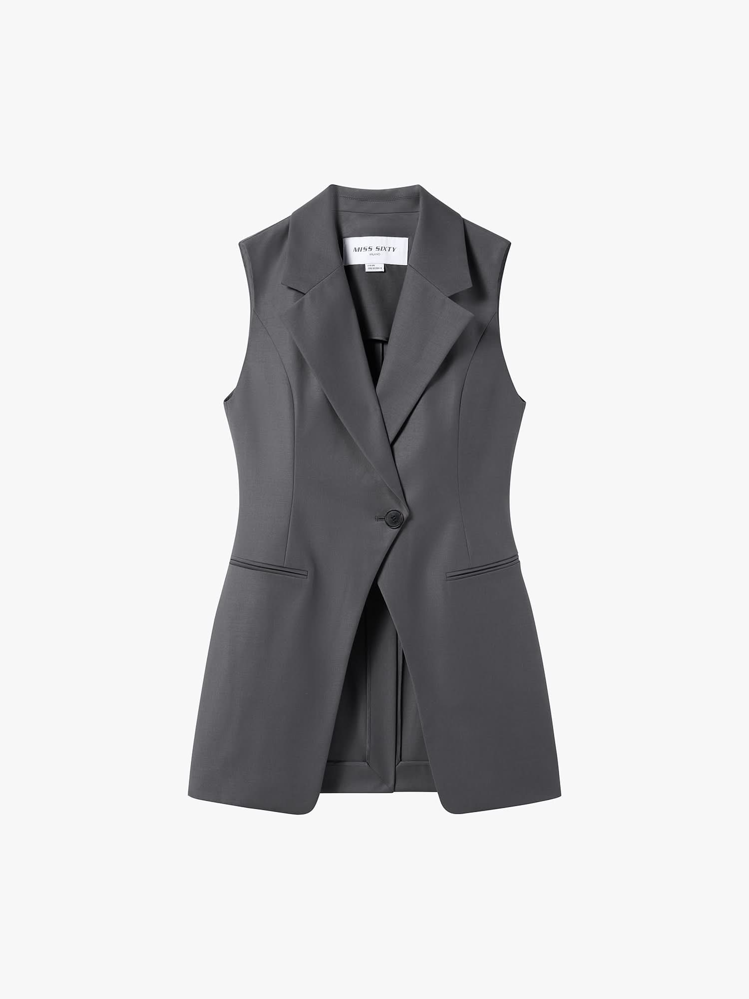 Sleeveless Blazer Vest