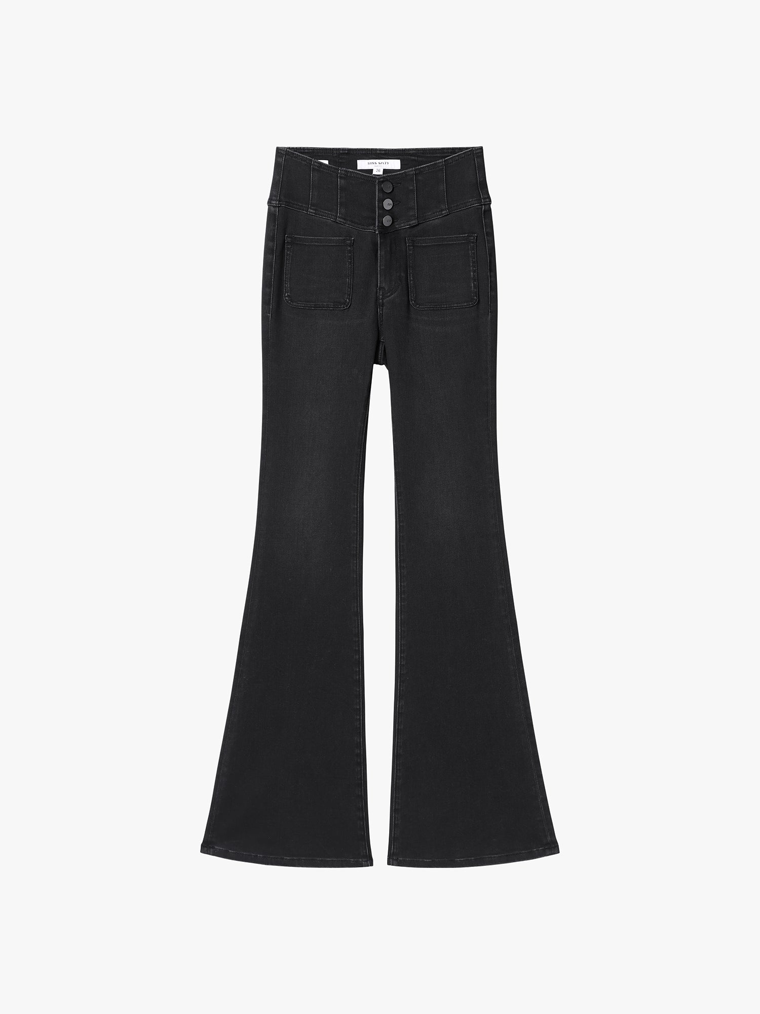 High Waisted Flared Jeans-ALICE