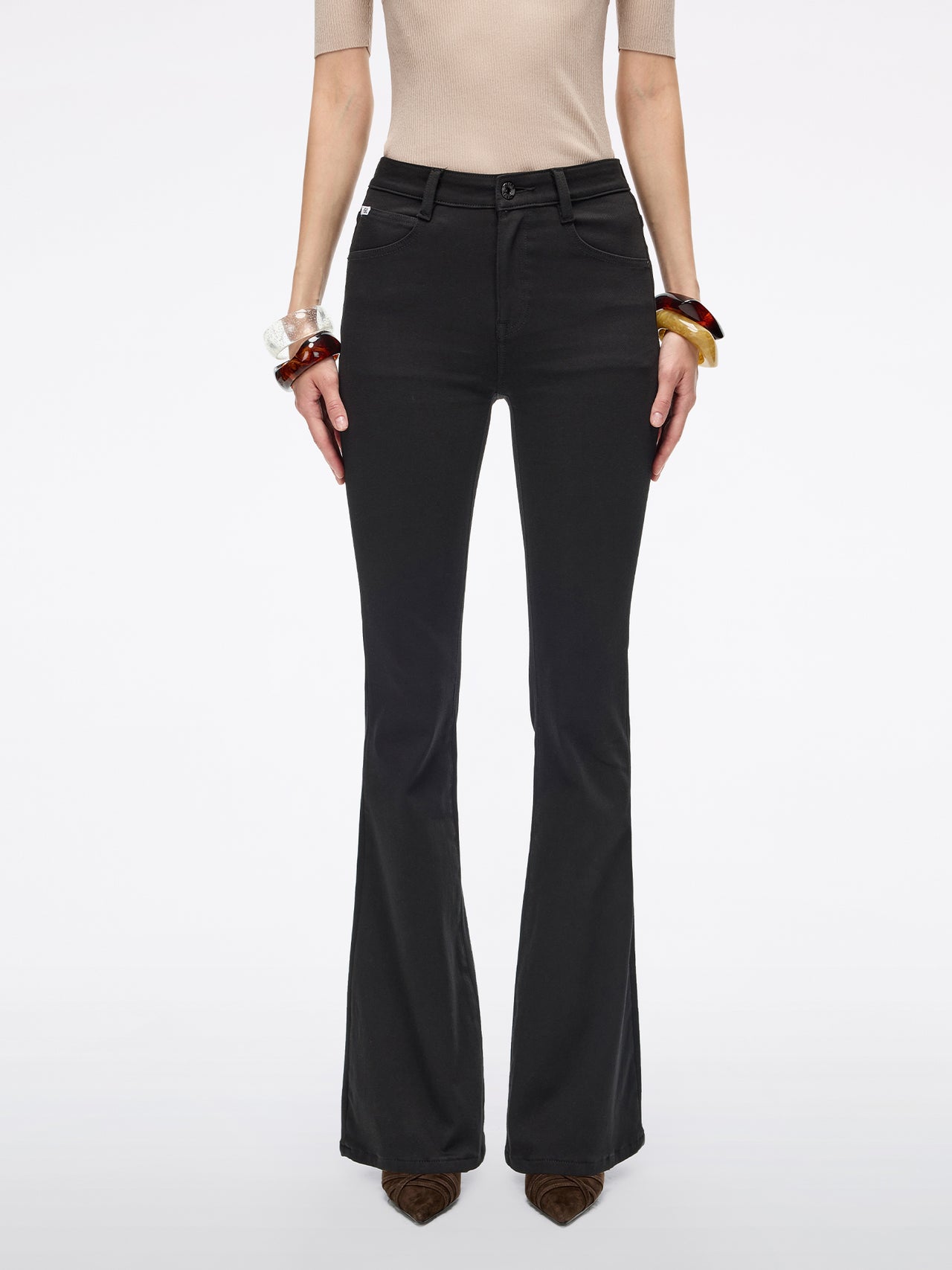 Flared Denim Jeans