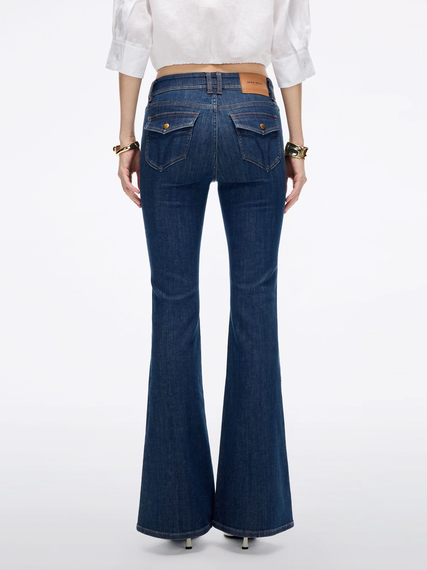 Slim-Fit Flared Denim Jeans