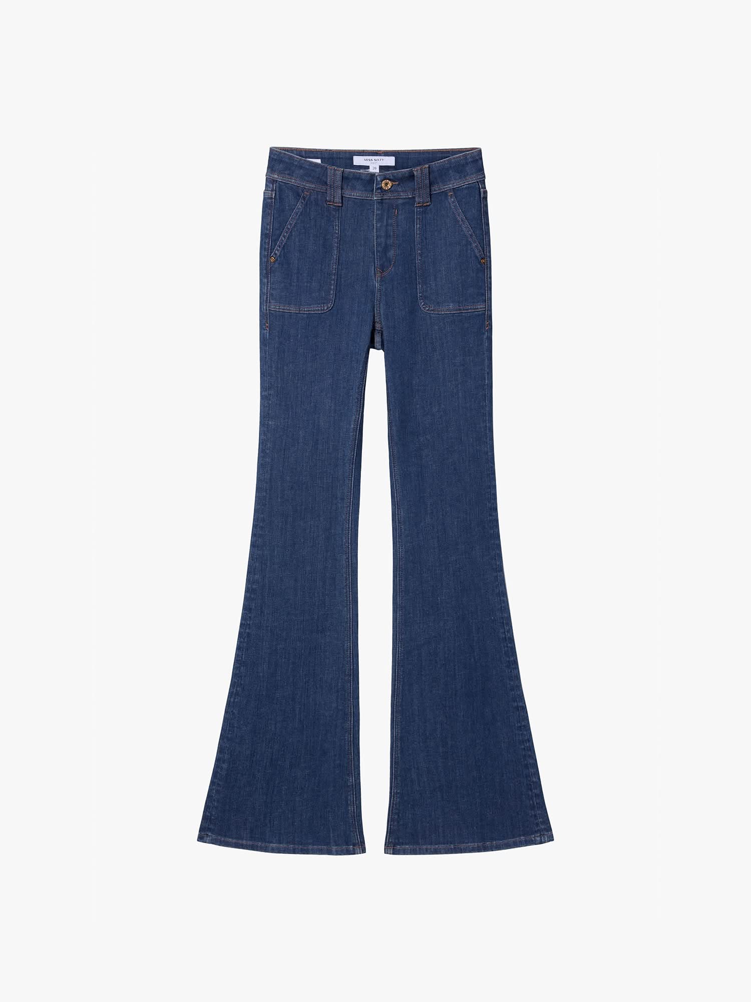 Slim-Fit Flared Denim Jeans