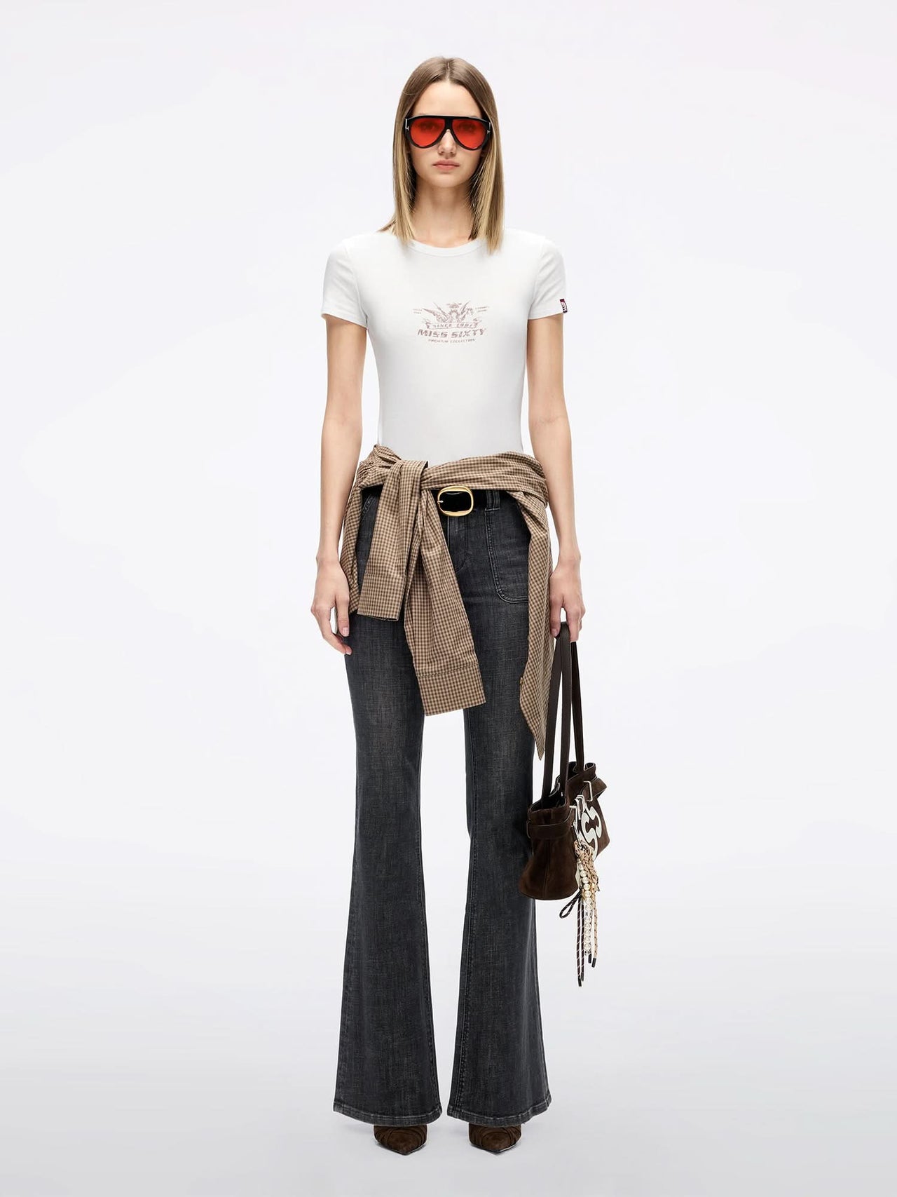 Slim-Fit Flared Denim Jeans