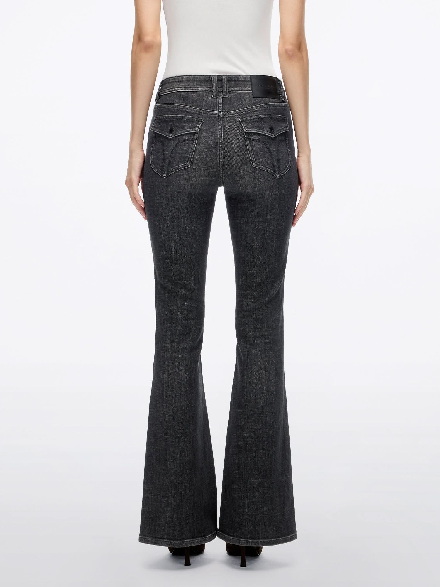 Slim-Fit Flared Denim Jeans