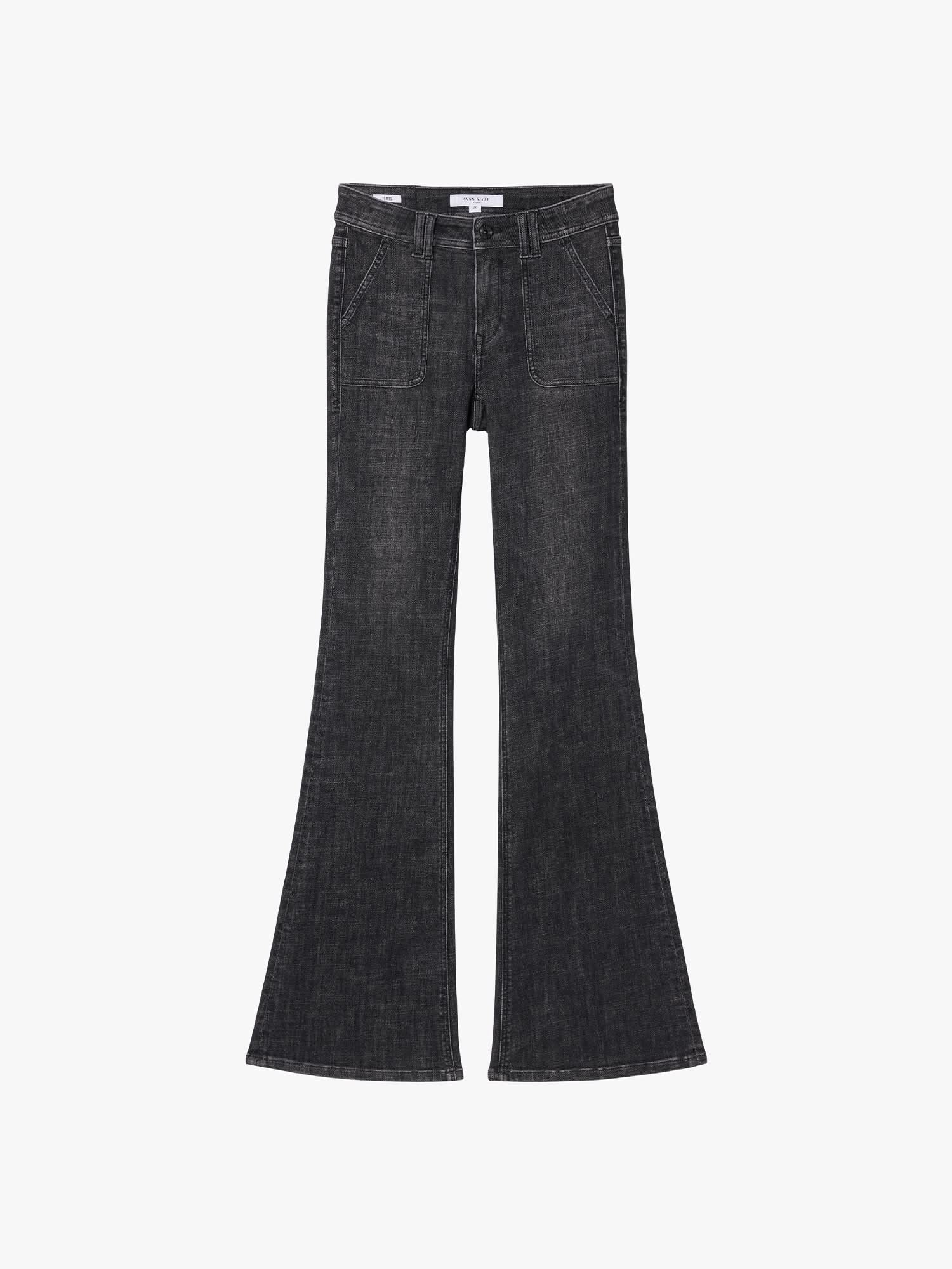 Slim-Fit Flared Denim Jeans