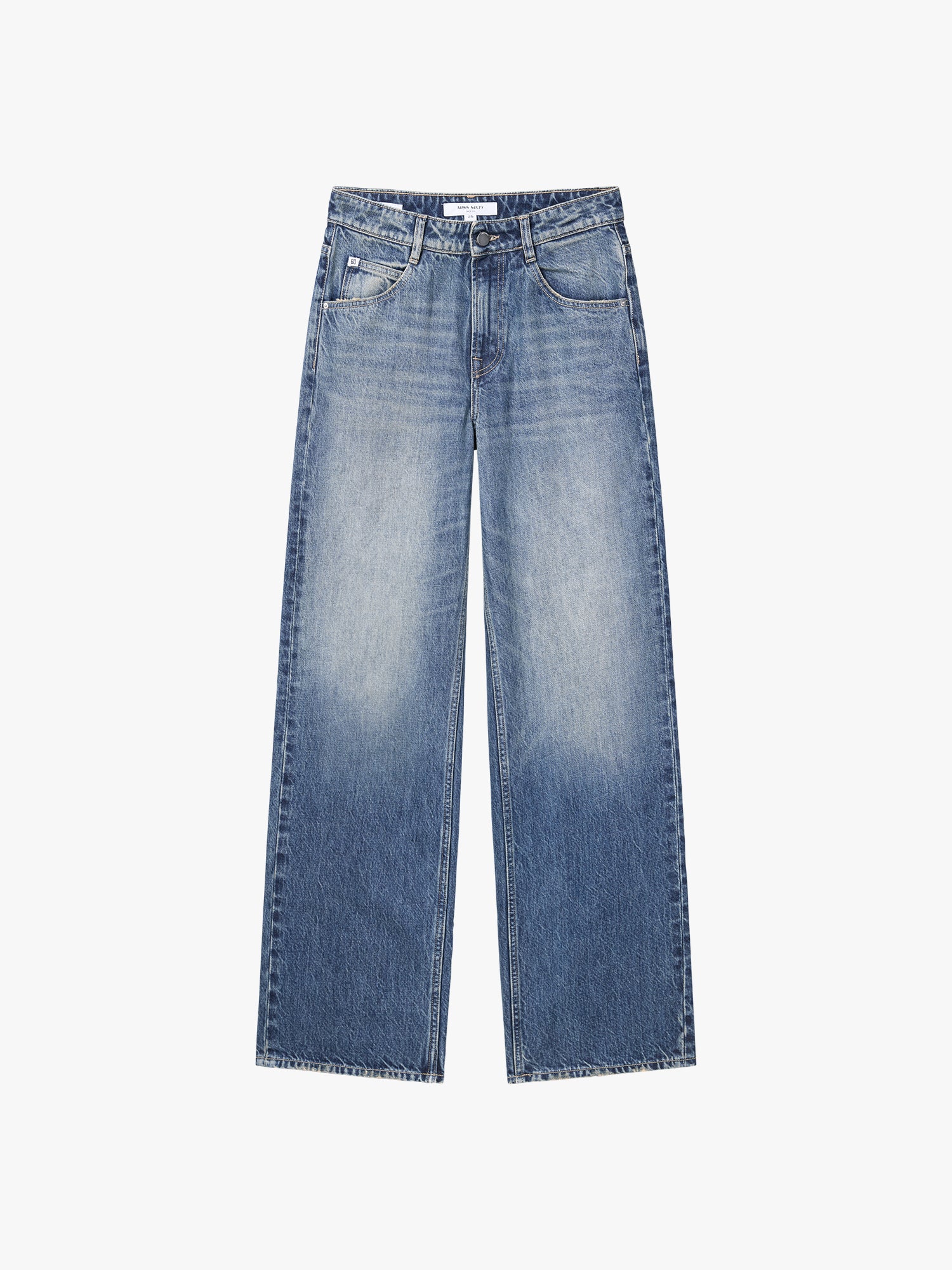 Distressed Straight-Fit Jeans