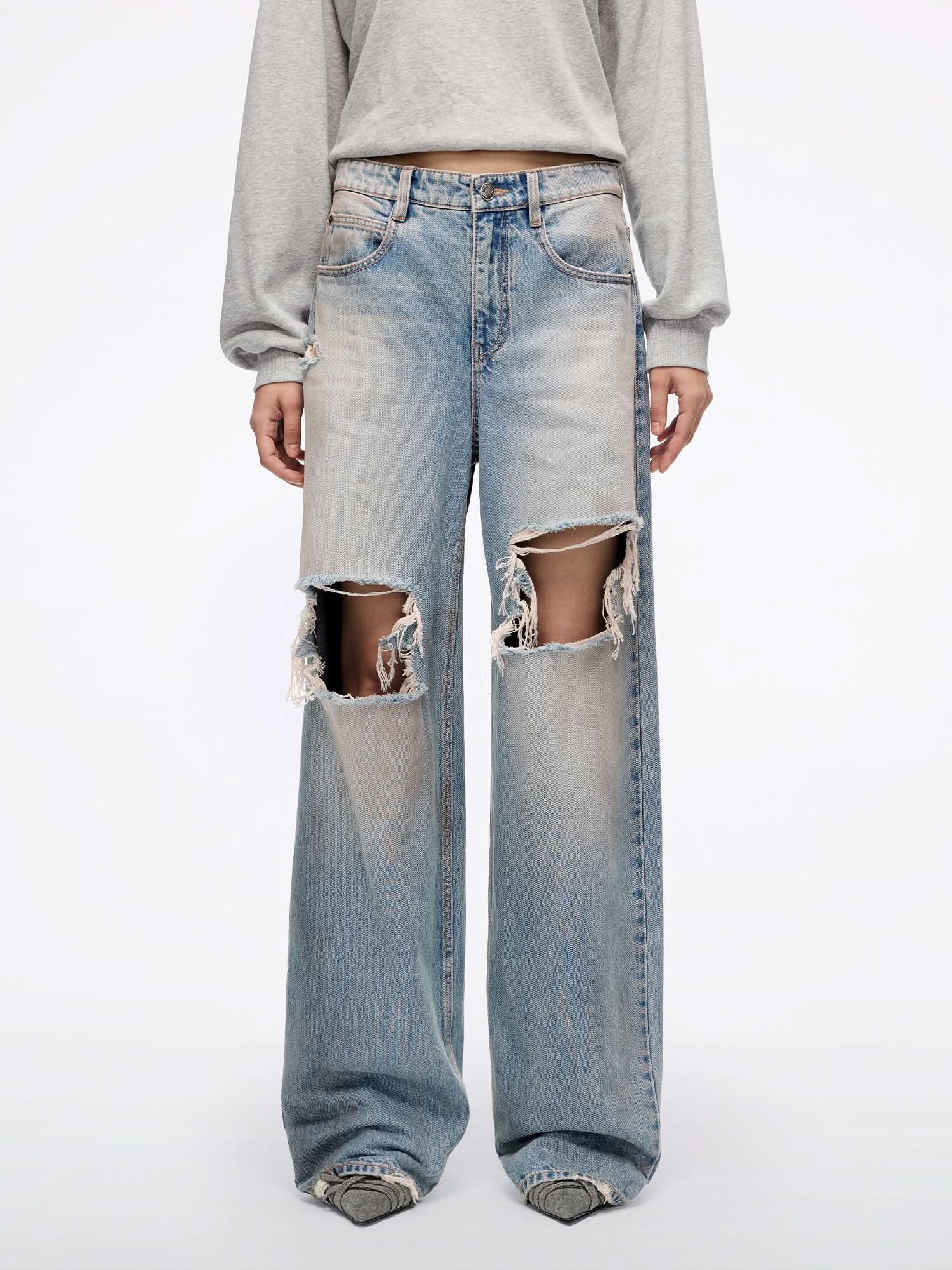 Ripped Denim Jeans