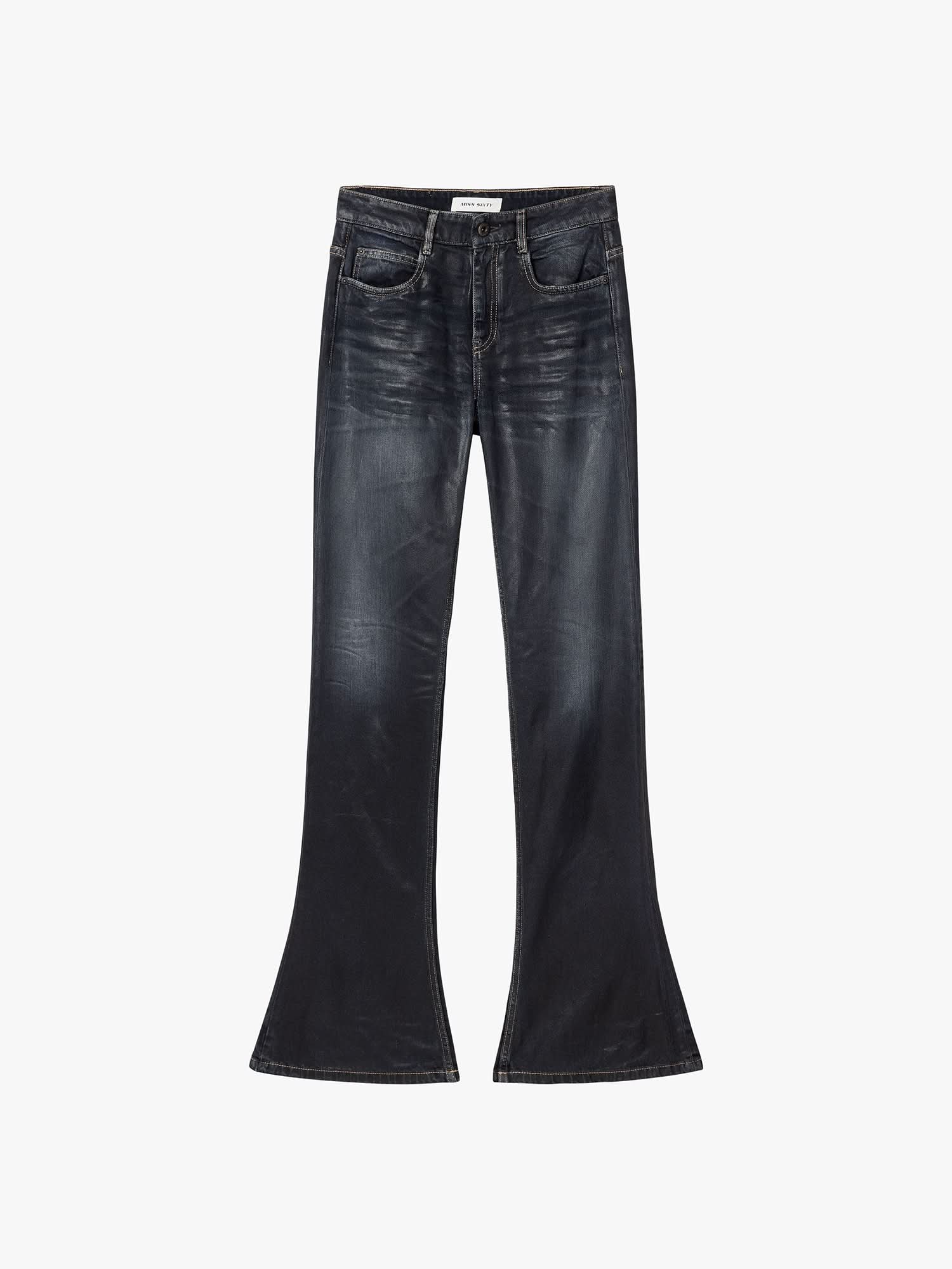 Coated Flared Jeans - MISS SIXTY