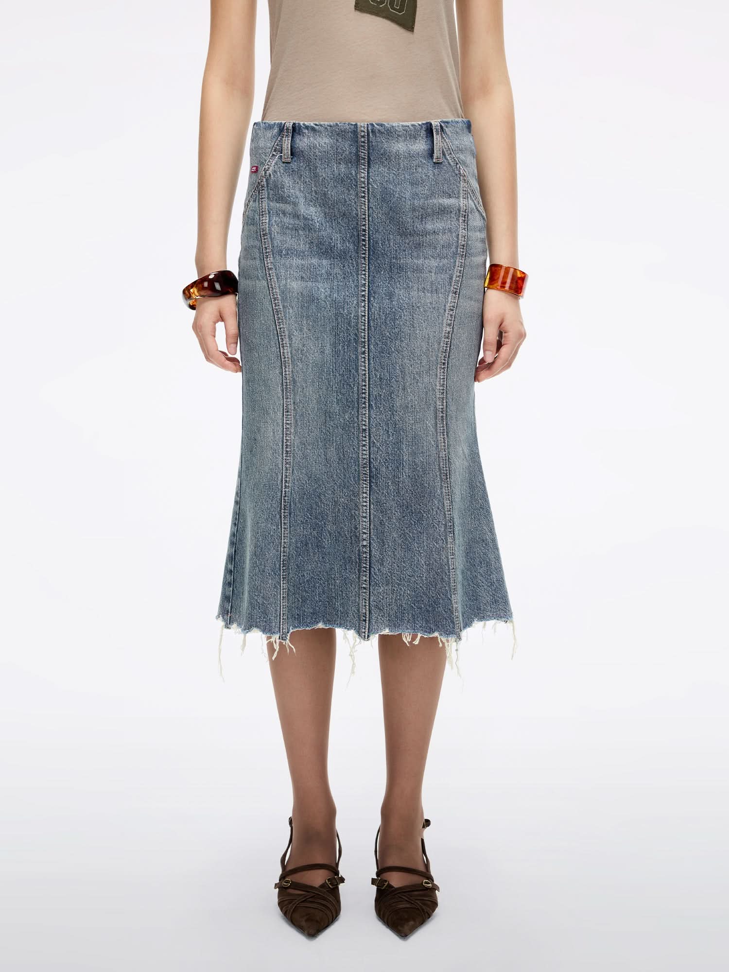 Mermaid Denim Skirt